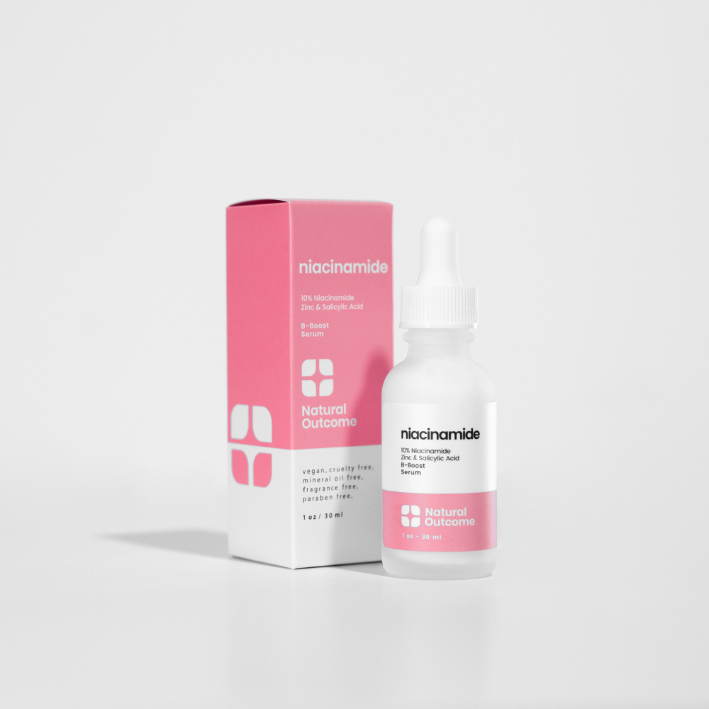 Natural Outcome Skincare - Niacinamide Facial Serum - B-Boost Face Serum