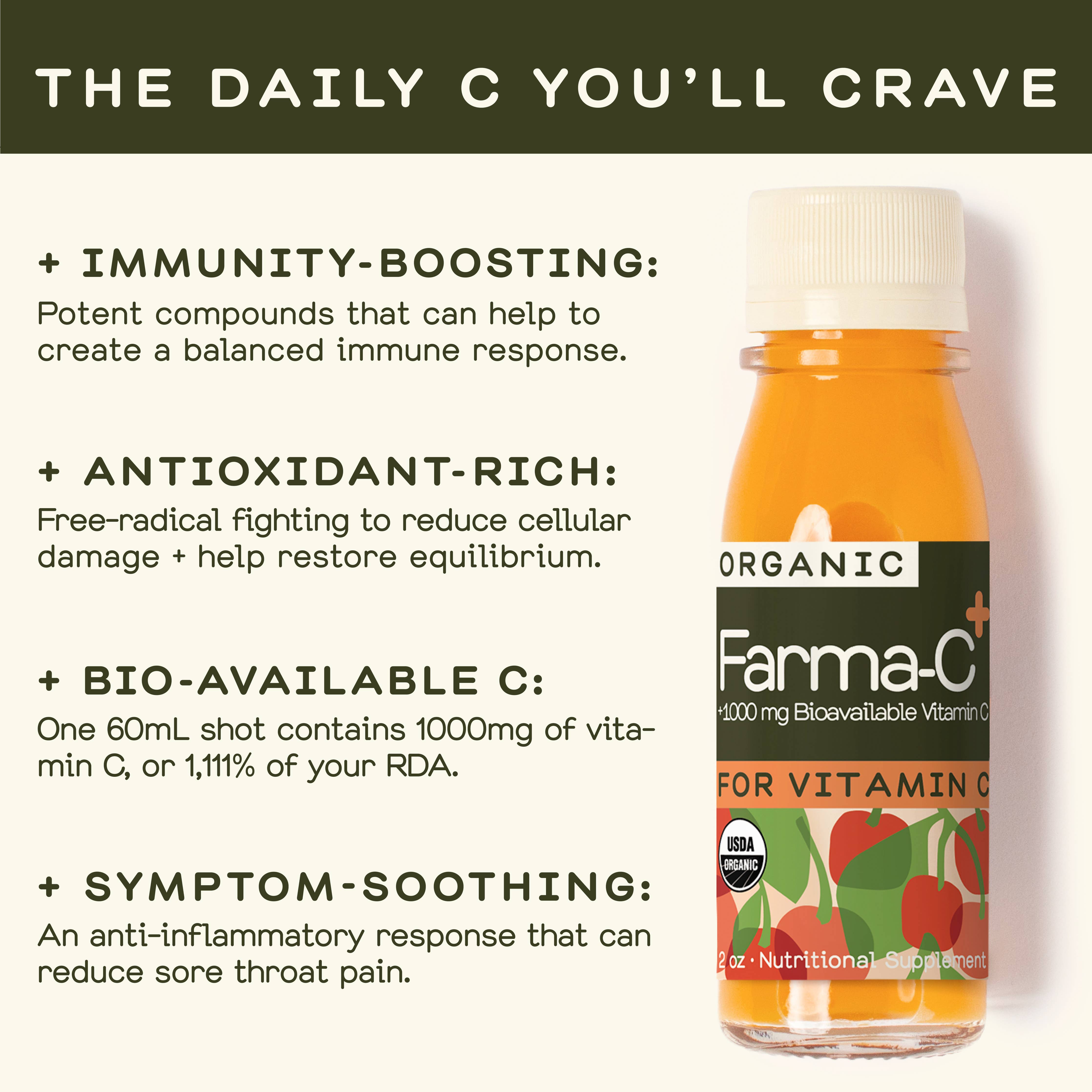 Greenhouse - Greenhouse Farma-C + Wellness Shot for Vitamin C: Twelve Pack