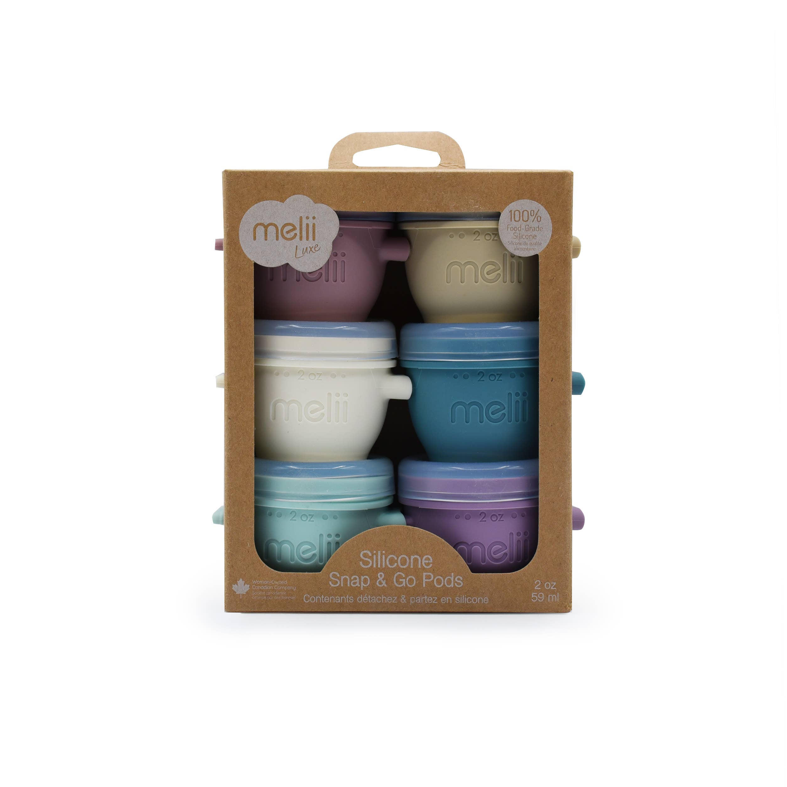melii - Luxe Silicone Snap & Go Pods : 4oz 4pack