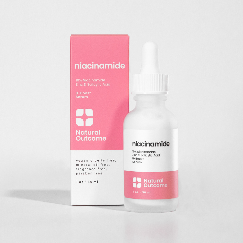 Natural Outcome Skincare - Niacinamide Facial Serum - B-Boost Face Serum