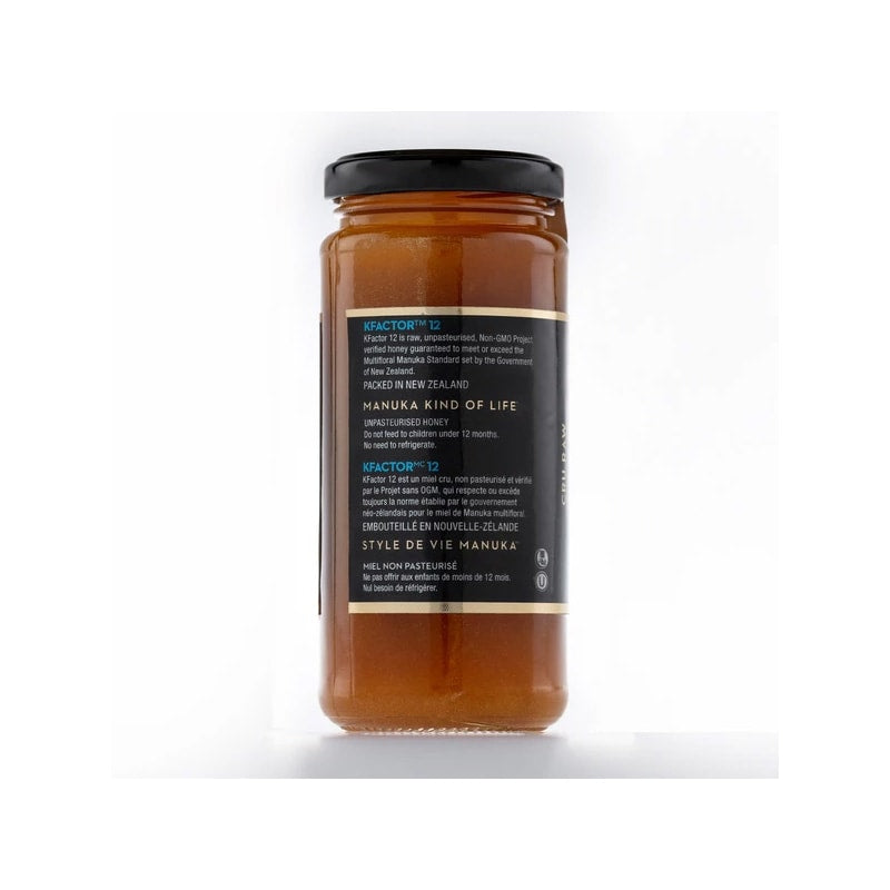 Raw Multifloral Manuka Honey KFactor 12, 325g/11.5oz