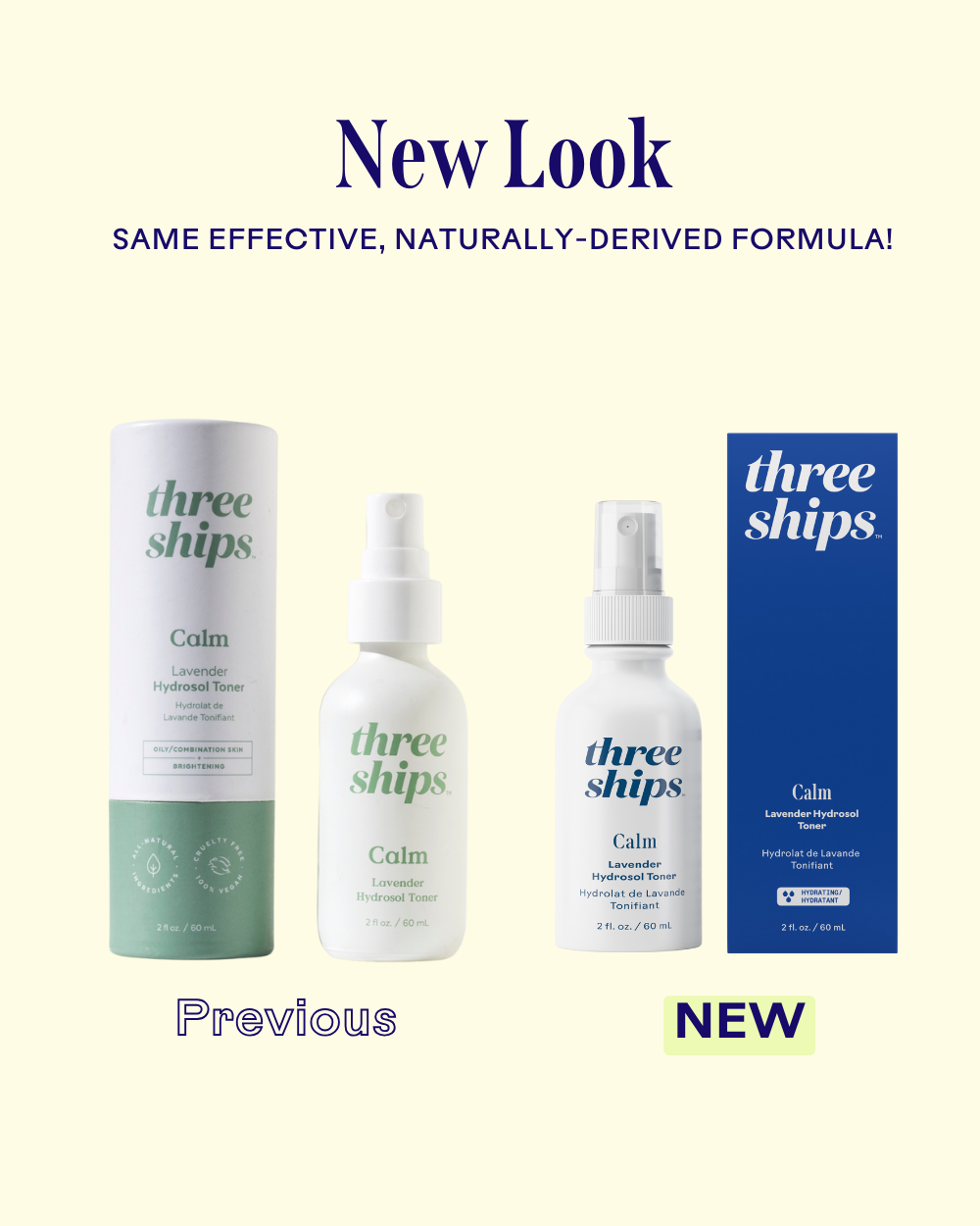 Three Ships - Calm Lavender Hydrosol Toner