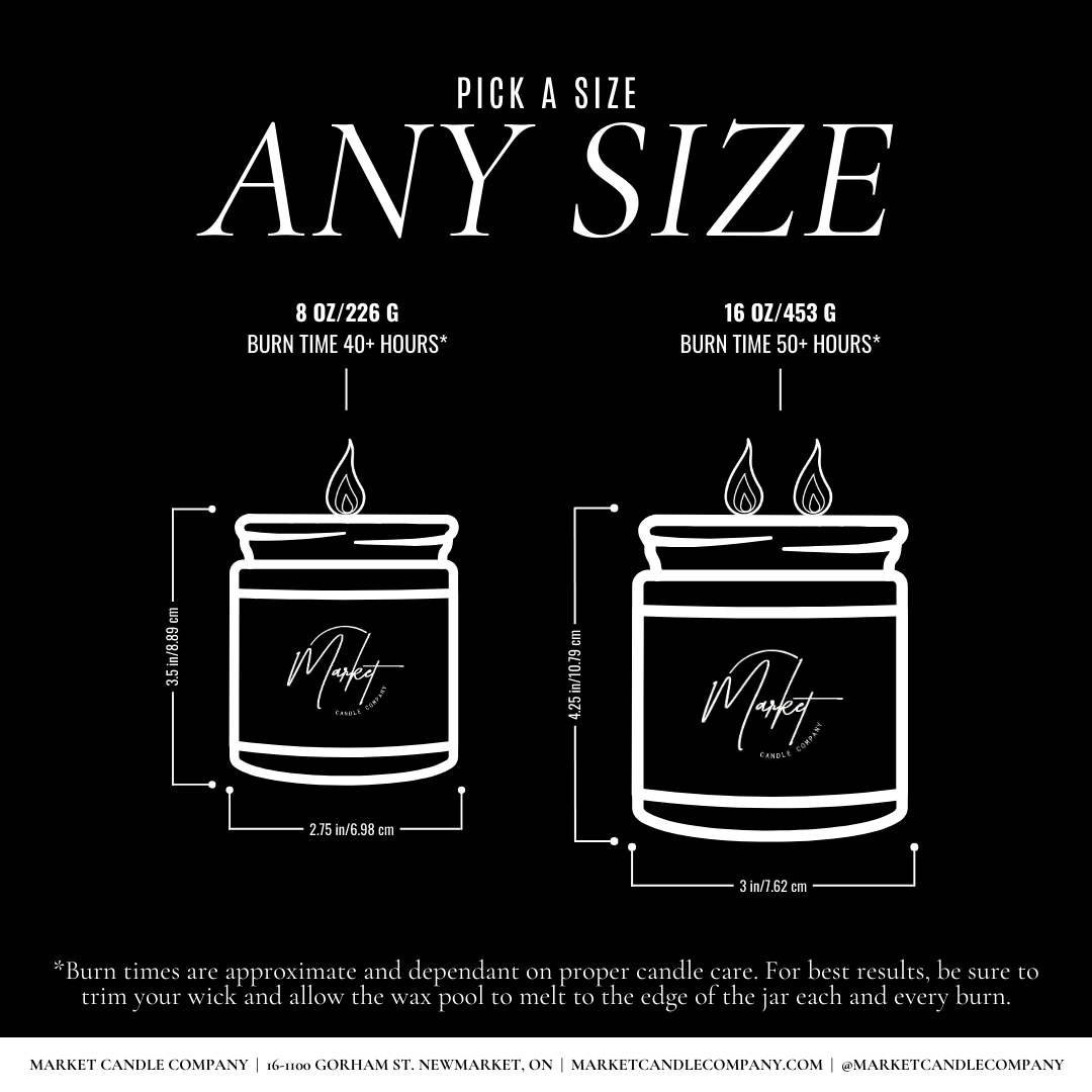 Market Candle Company - CHALET SOY CANDLE- WHOLESALE: 8 oz Single Wick