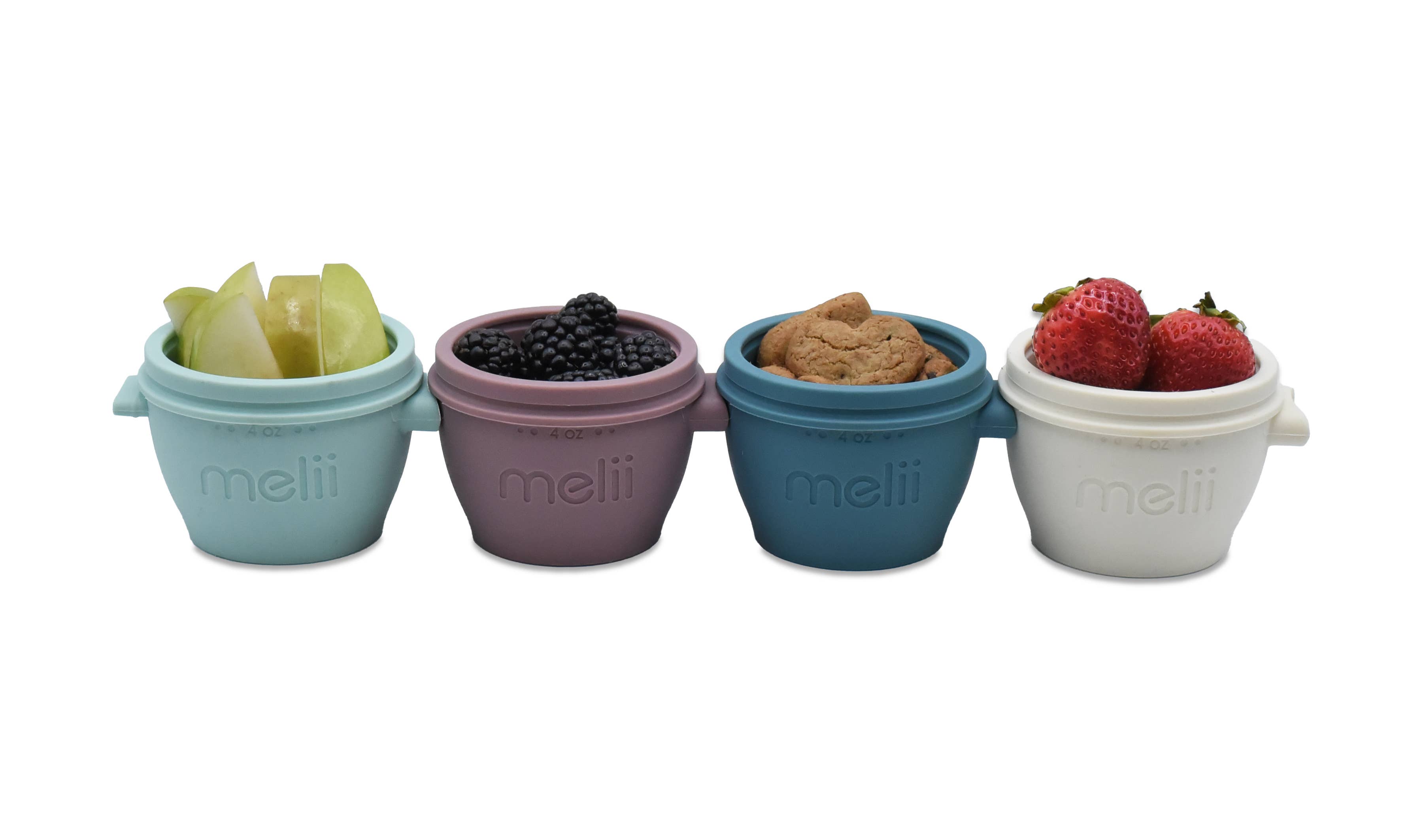 melii - Luxe Silicone Snap & Go Pods : 4oz 4pack