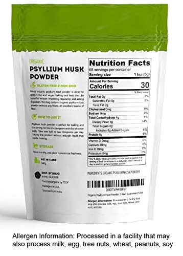 Kate Naturals - Organic Psyllium Husk Powder