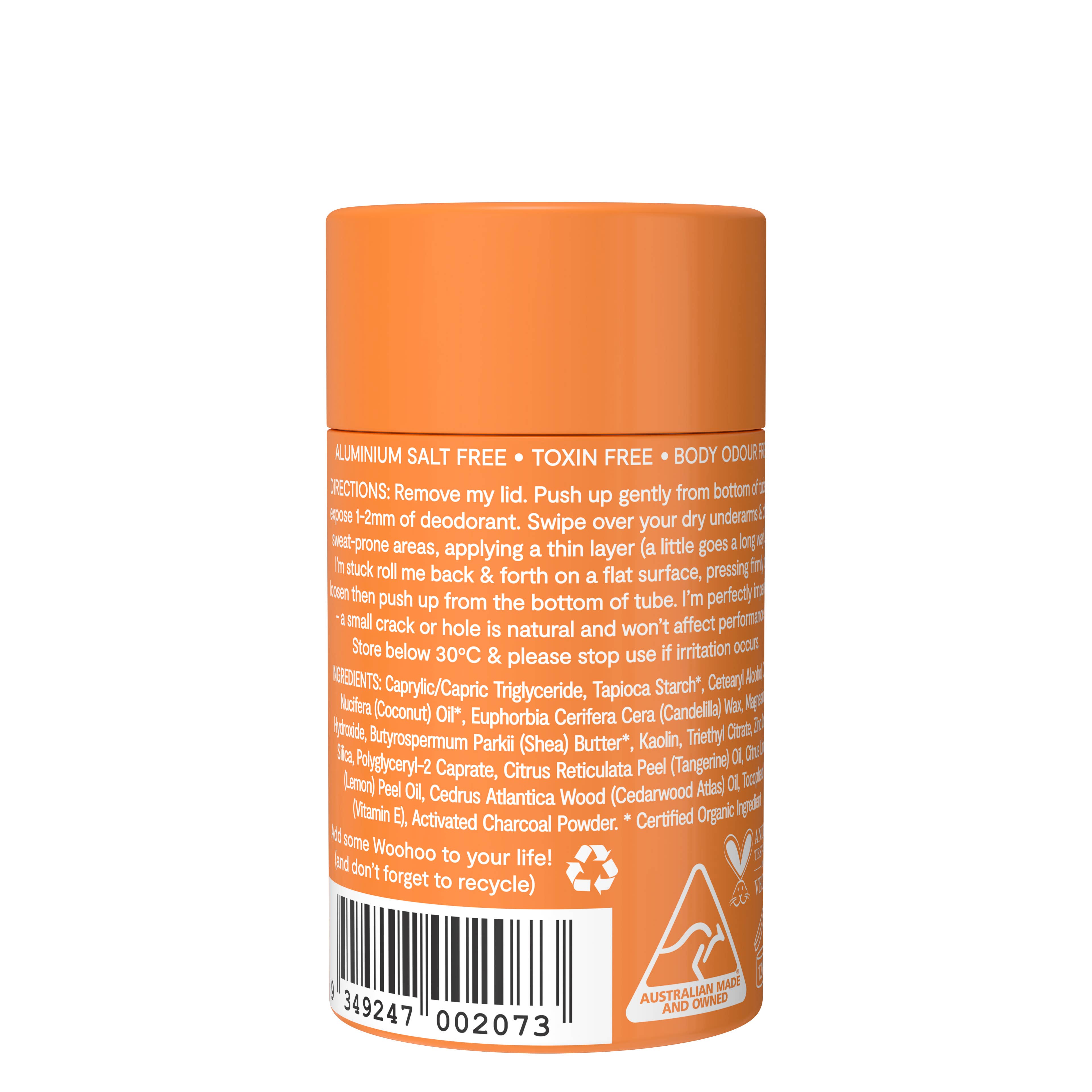 Woohoo Body - Woohoo Deodorant & Anti-Chafe Stick (Tango) 60g