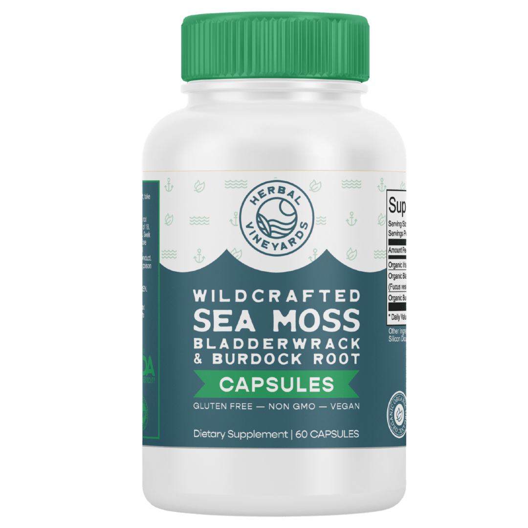 Herbal Vineyards - SEA MOSS, BLADDERWRACK & BURDOCK ROOT CAPSULES