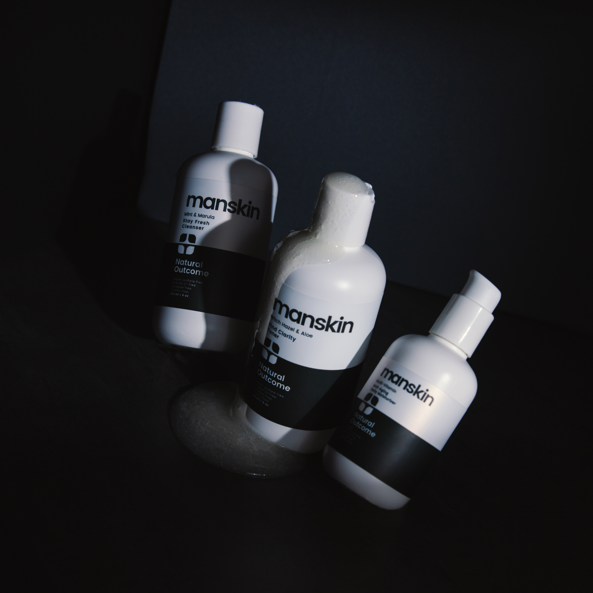 Natural Outcome Skincare - Man Skin Daily 3 Step Regimen Face Set