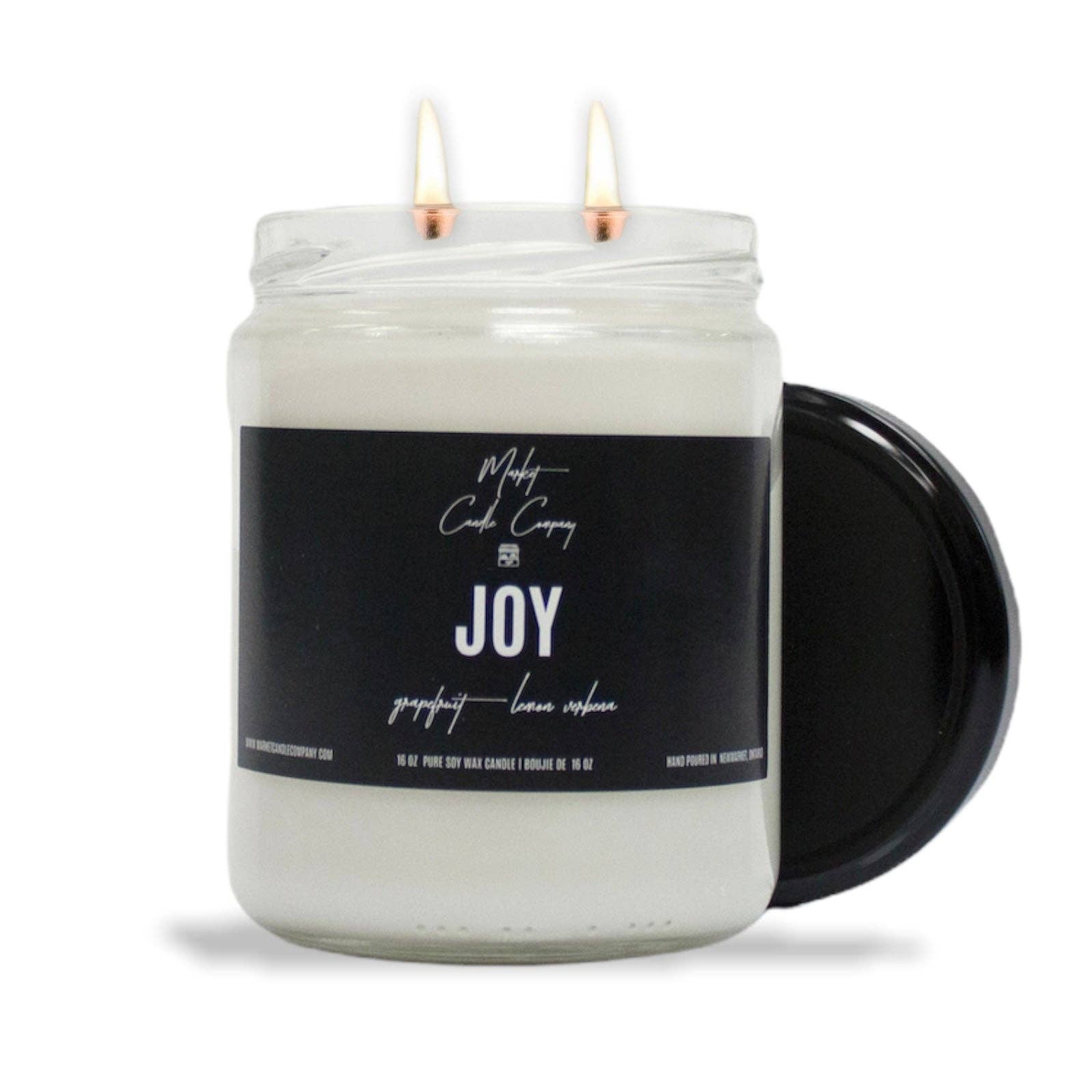Market Candle Company - JOY SOY CANDLE: 8 oz Single Wick