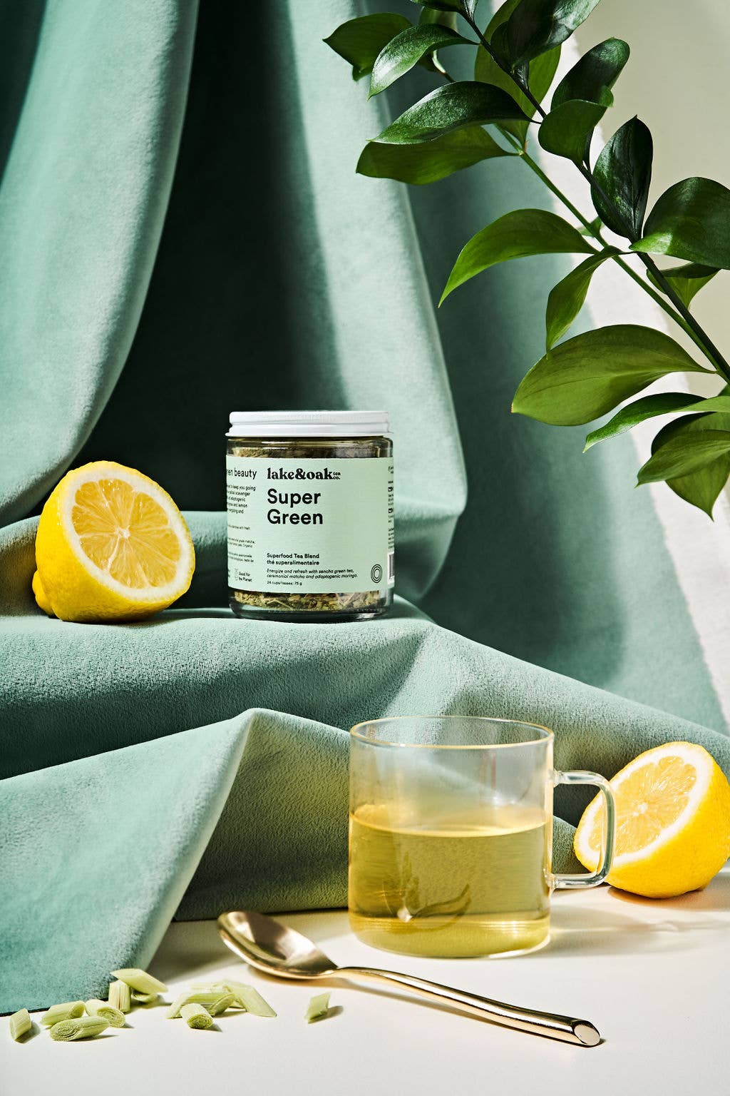 Lake & Oak Tea Co. - Super Green - Superfood Tea: Retail Jar