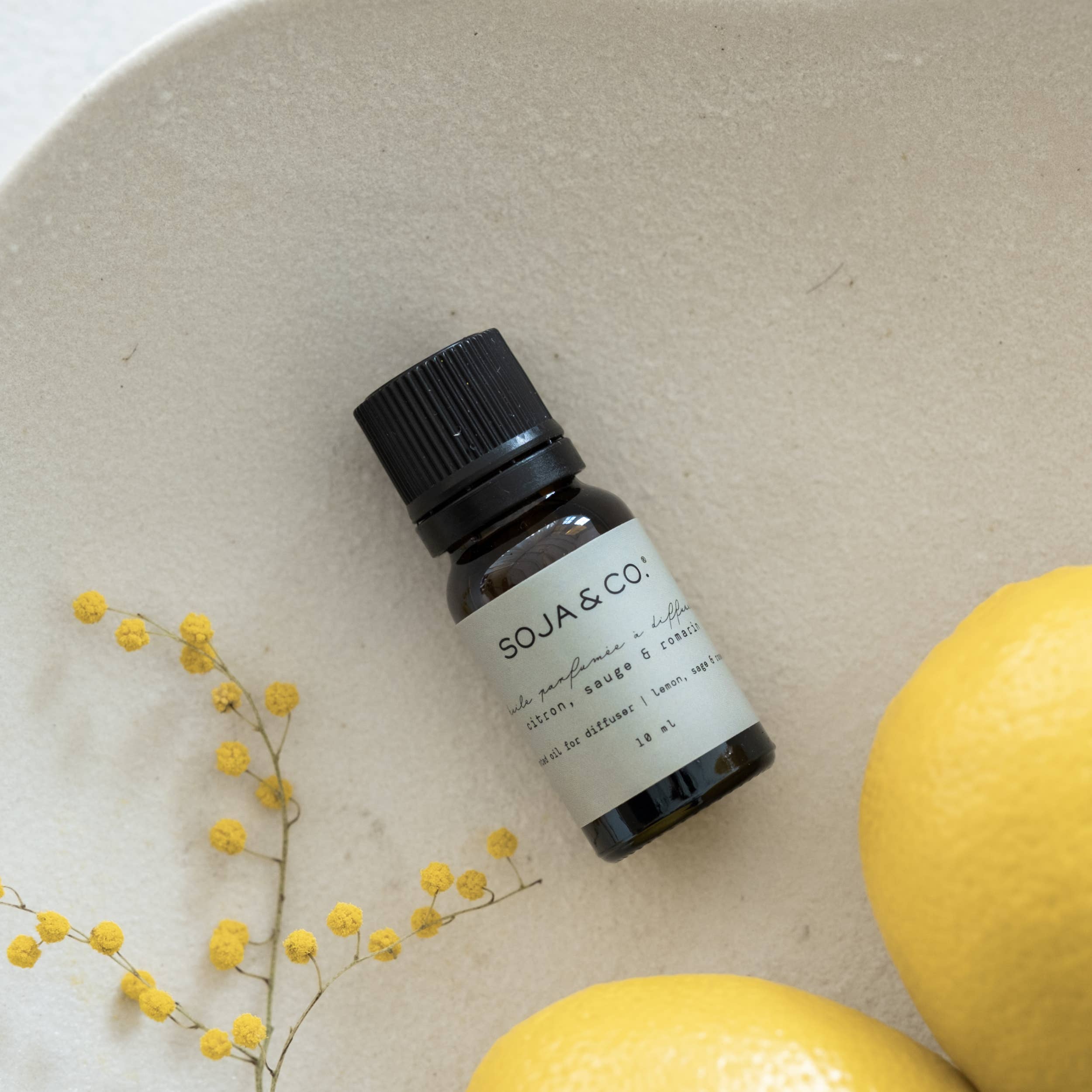 SOJA&CO.™ - Scented Oil For Diffuser | Lemon, Sage & Rosemary