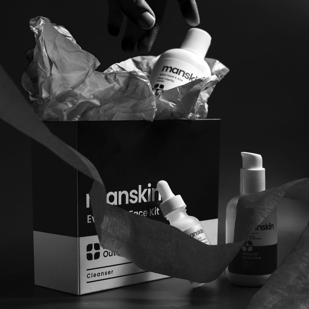 Natural Outcome Skincare - Man Skin Daily 3 Step Regimen Face Set