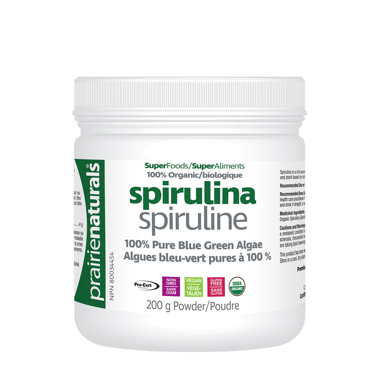 Prairie Naturals Organic Spirulina