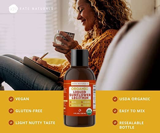 Kate Naturals - Organic Sunflower Lecithin Liquid