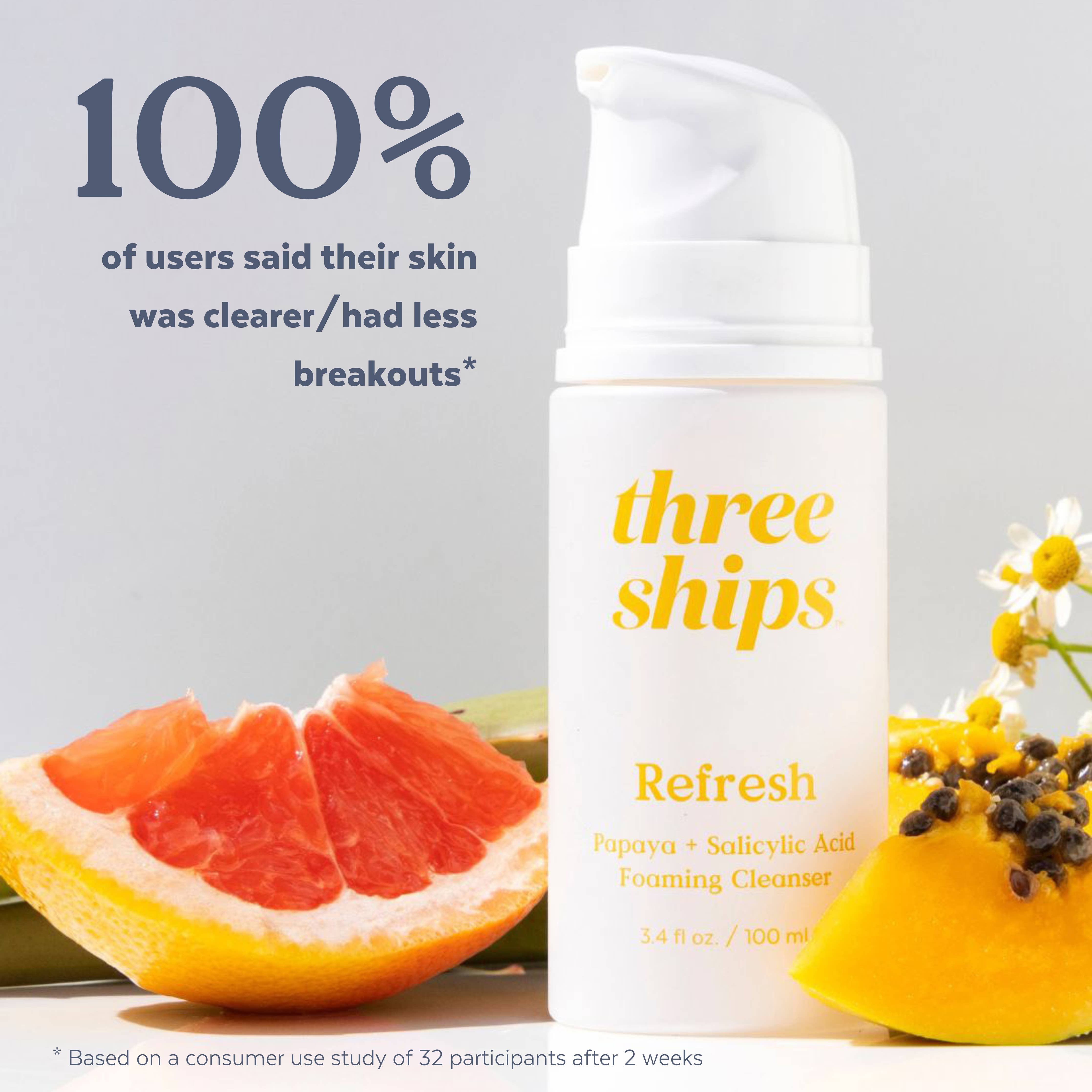 Three Ships - Refresh Papaya + Salicylic Acid Cleanser (100mL)
