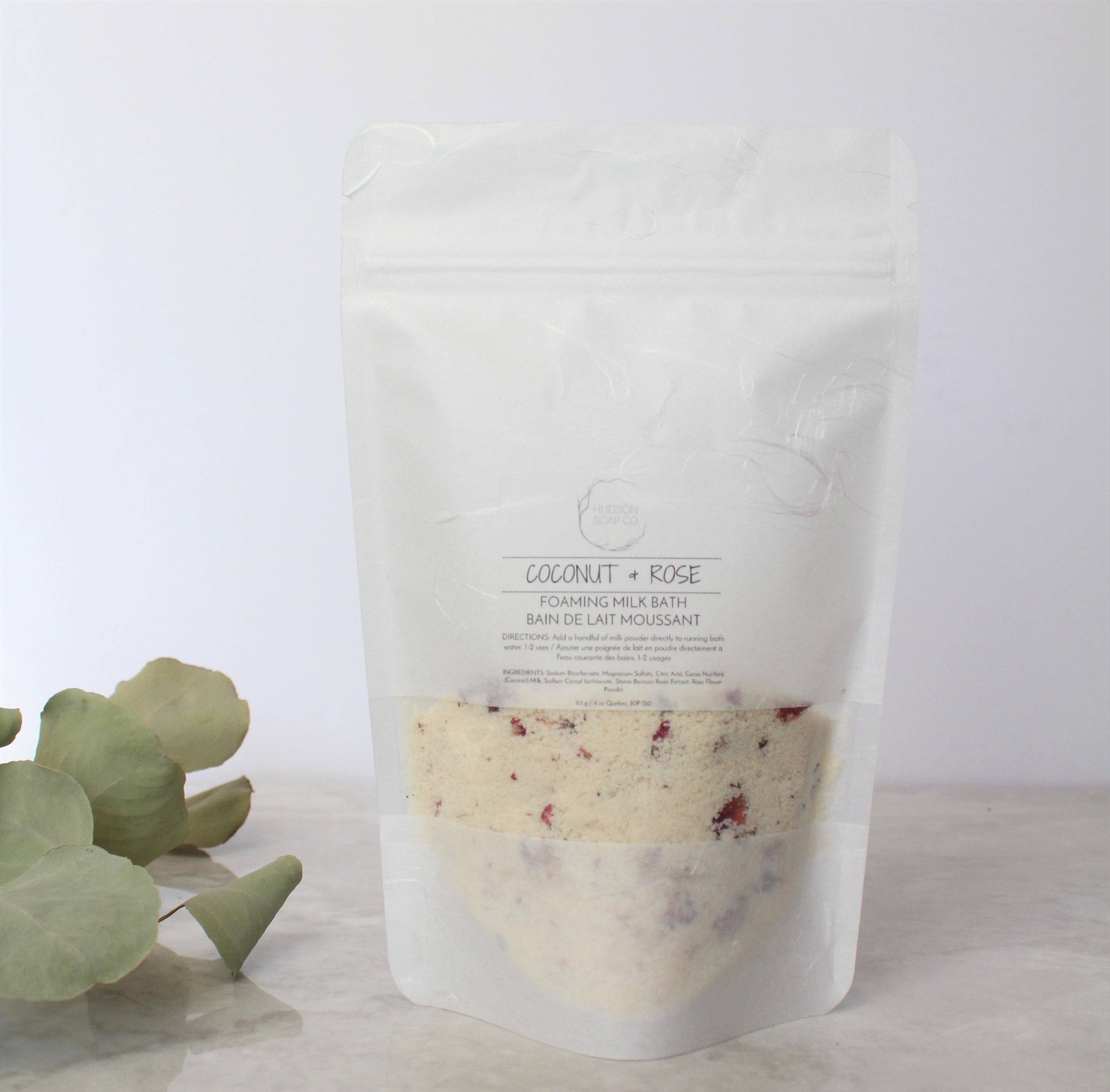 Hudson Soap Co - COCONUT & ROSE - Foaming Bath Milk