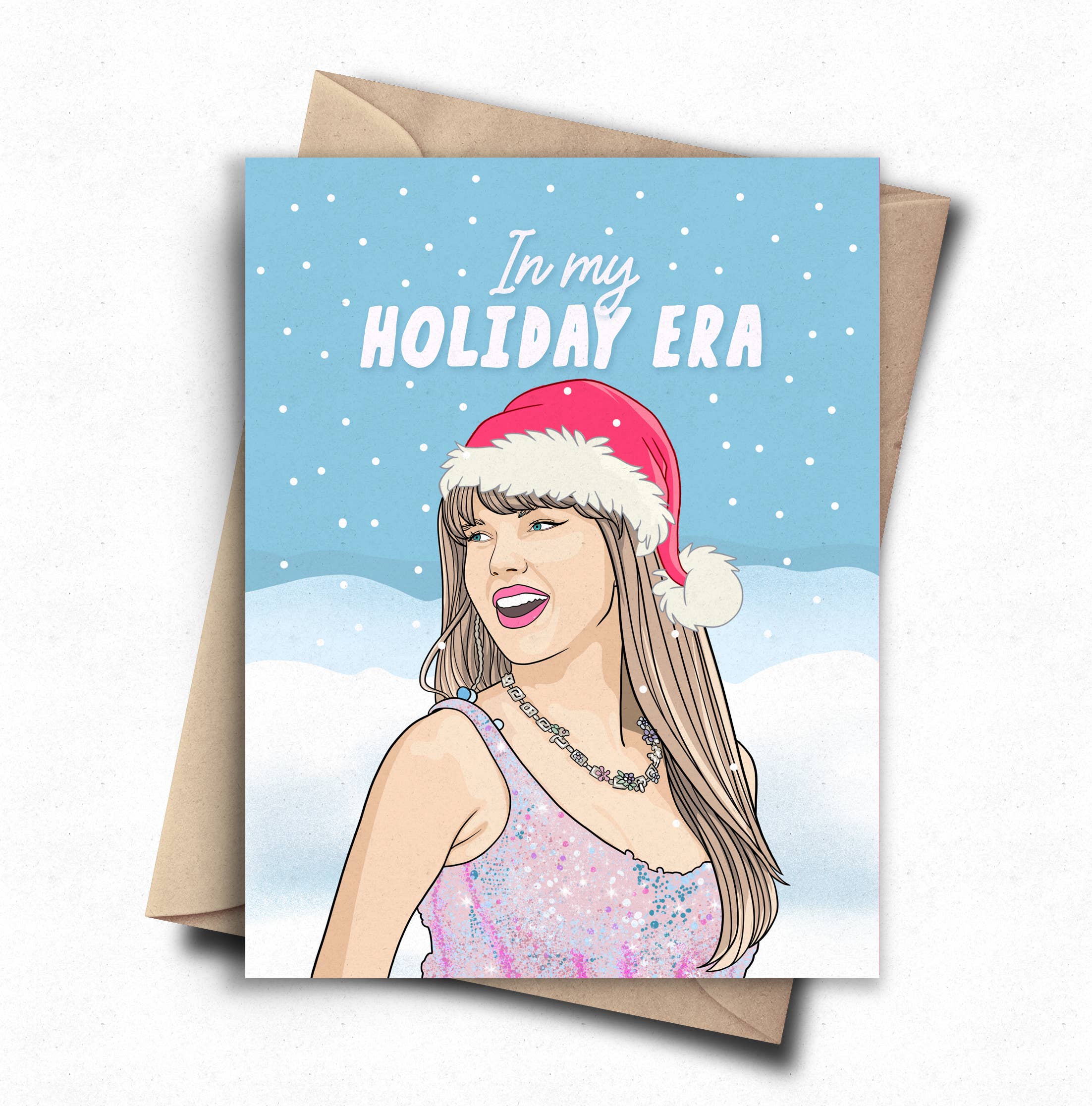 Pop Cult Paper - Holiday Era Taylor Swift Christmas Card Funny Swiftie Card