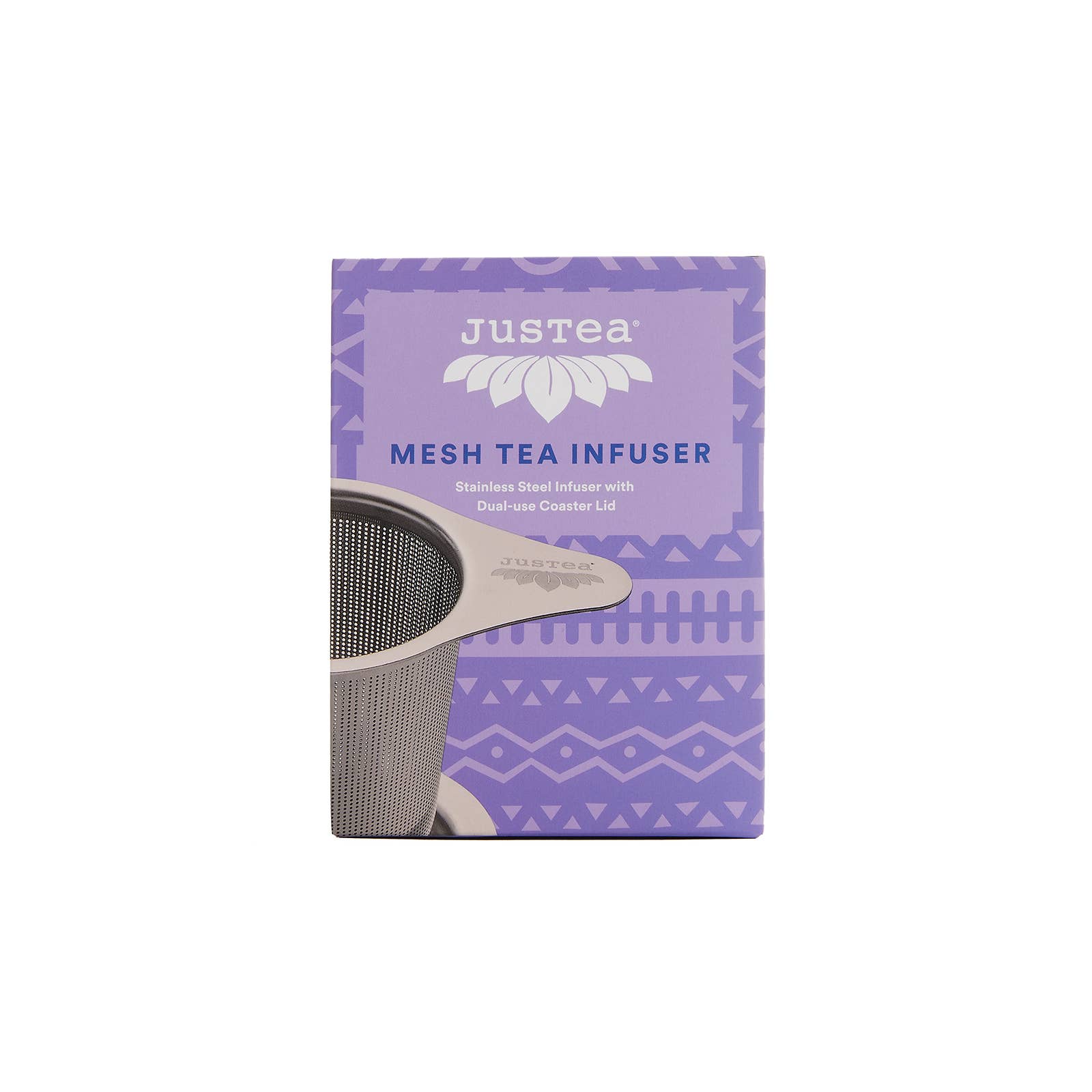 JusTea - Tea Infuser with Dual-use Coaster Lid - Tea Steeper Strainer