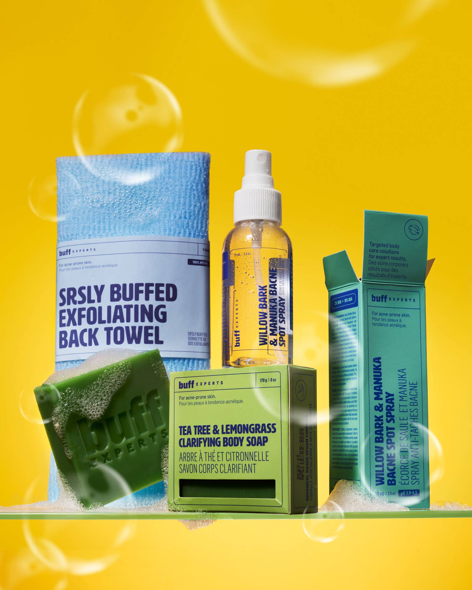 Buff Experts - π¨π¦ - SRSLY Buffed Exfoliating Back Towel - Treats Back Acne
