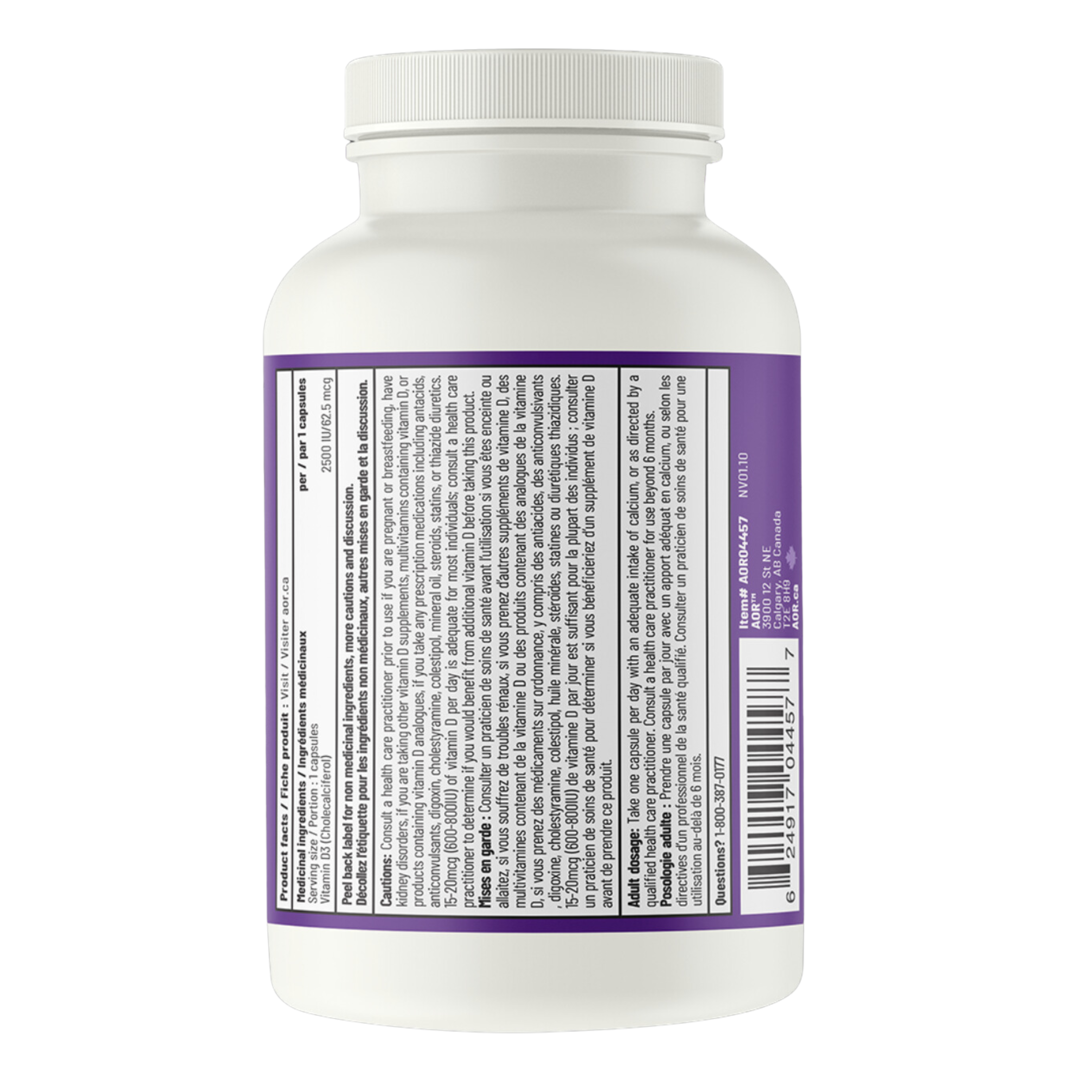 AOR Vitamin D3 2500 IU
