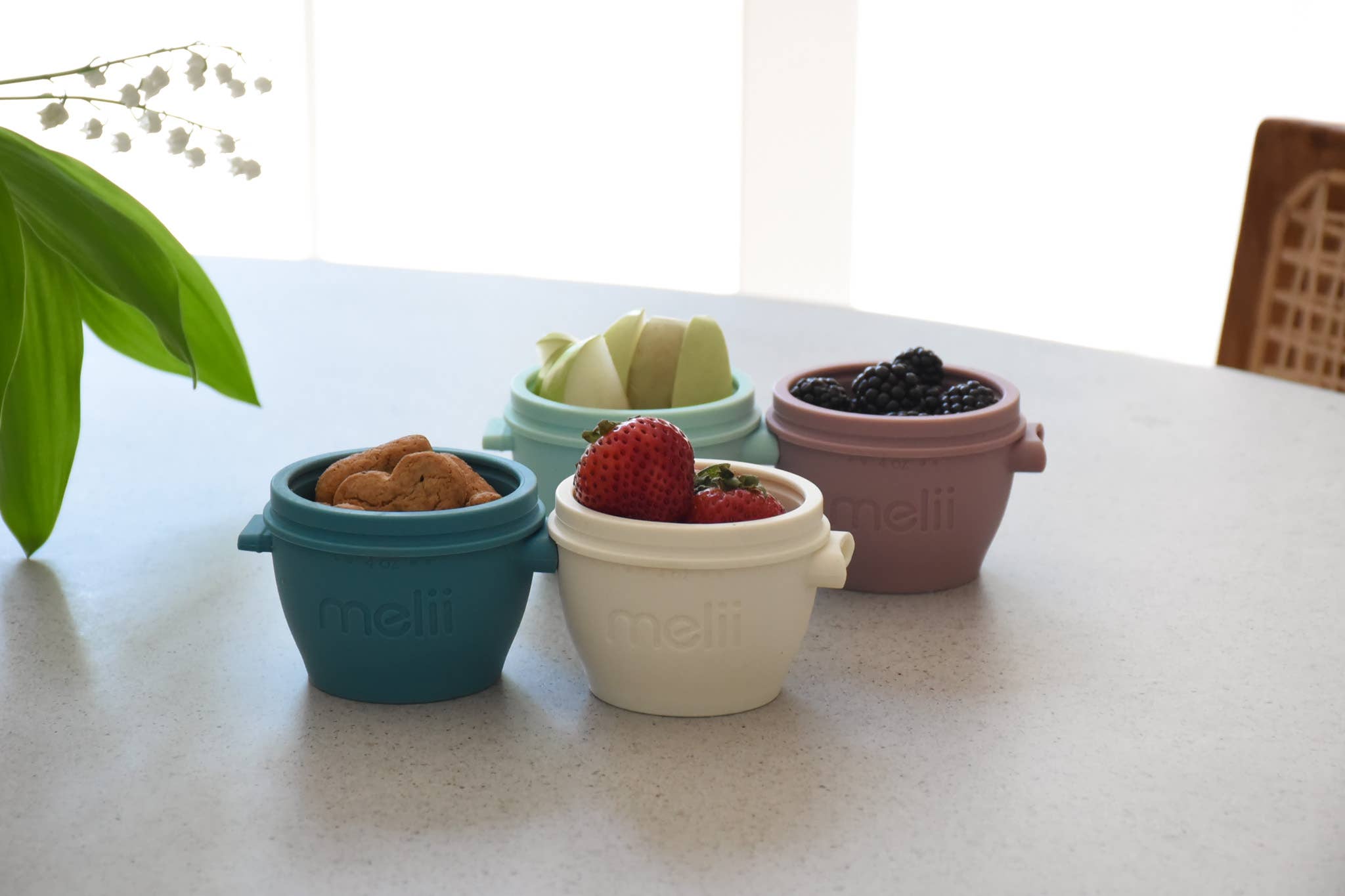 melii - Luxe Silicone Snap & Go Pods : 4oz 4pack