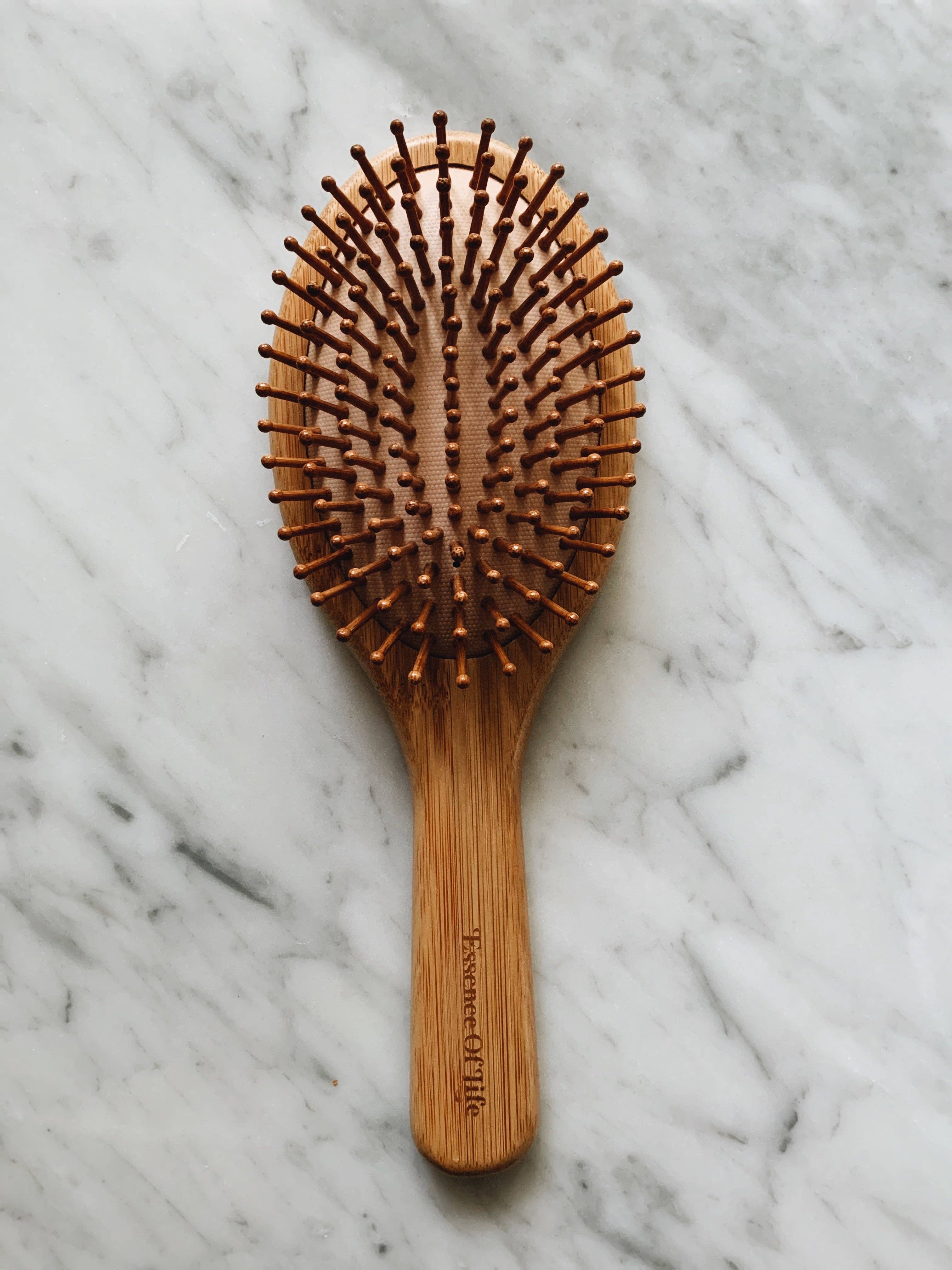 Essence of Life Organics - 100% Biodegradable Bamboo Hair Brush: Oval