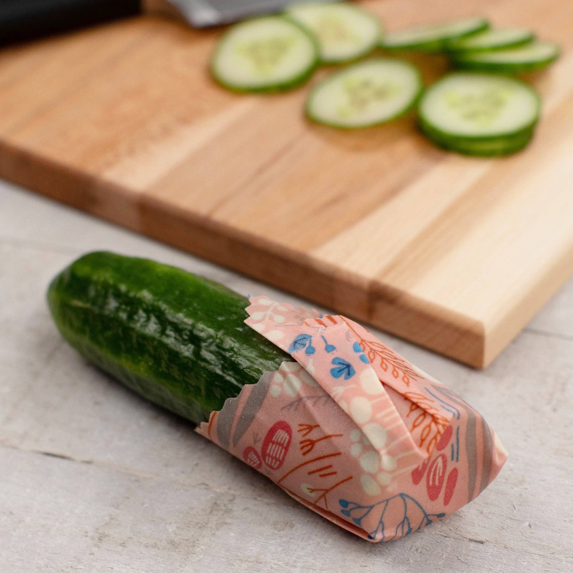 Three Huggers - Beeswax Wraps Multipack - Floral Vine