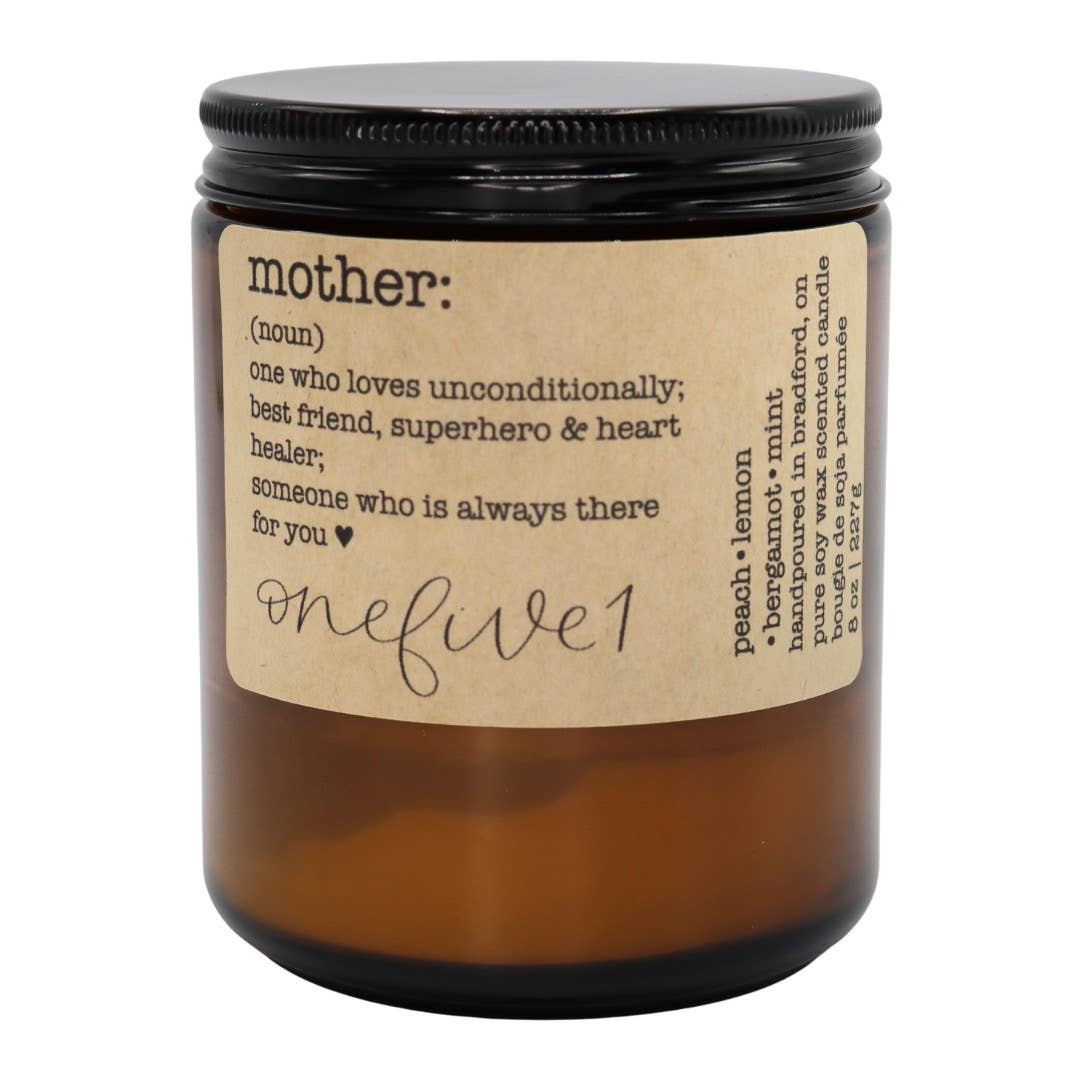 onefive1 - Mother definition soy candle MOTHERS DAY GIFT IDEA