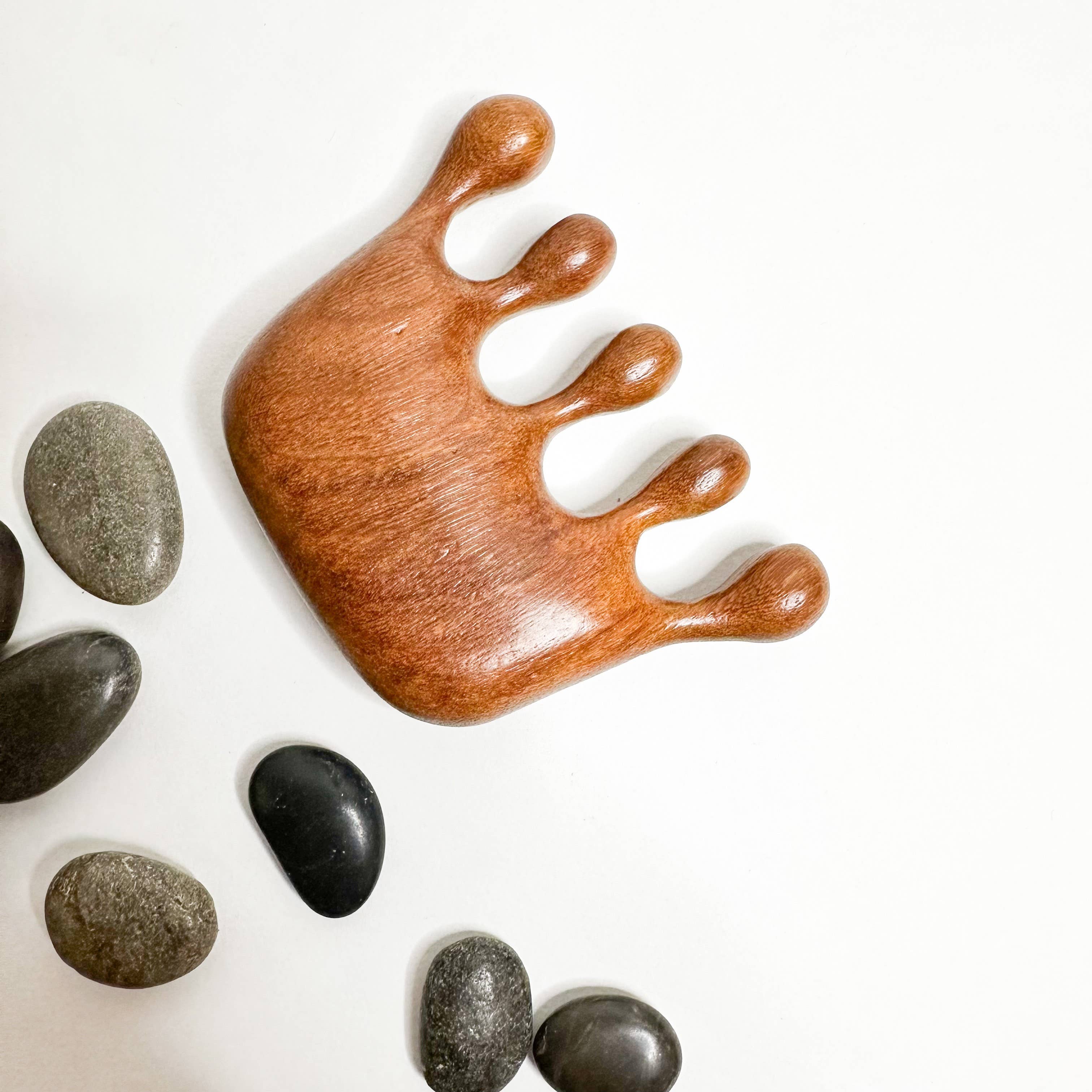 Smile Boutiques - Natural Sandalwood Scalp Massager