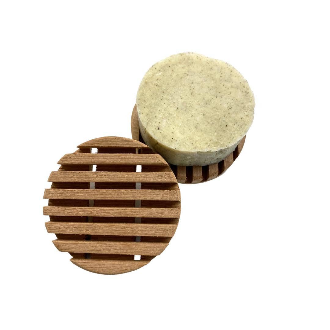 The Eco Alchemist - Reclaimed Wood Soap Dish - Round