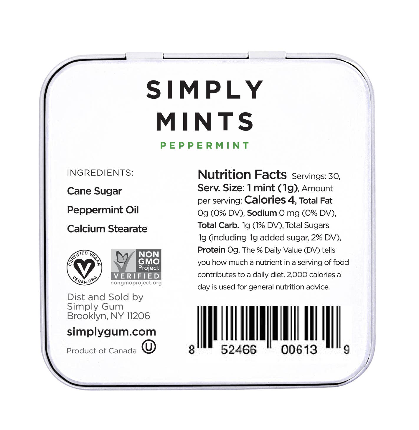 Simply Gum - Simply Mints - Peppermint