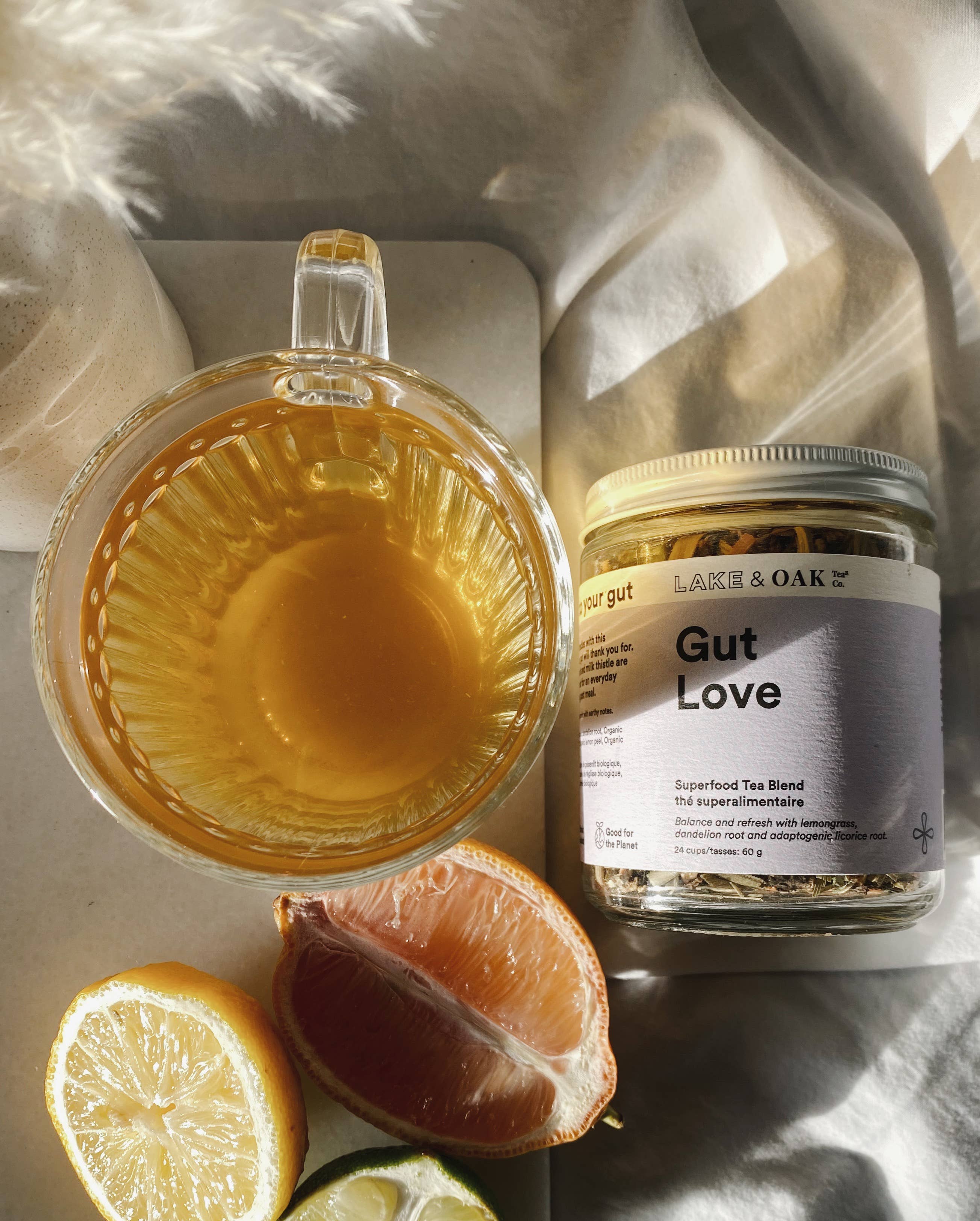 Lake & Oak Tea Co. - Gut Love - Superfood Tea: Retail Jar