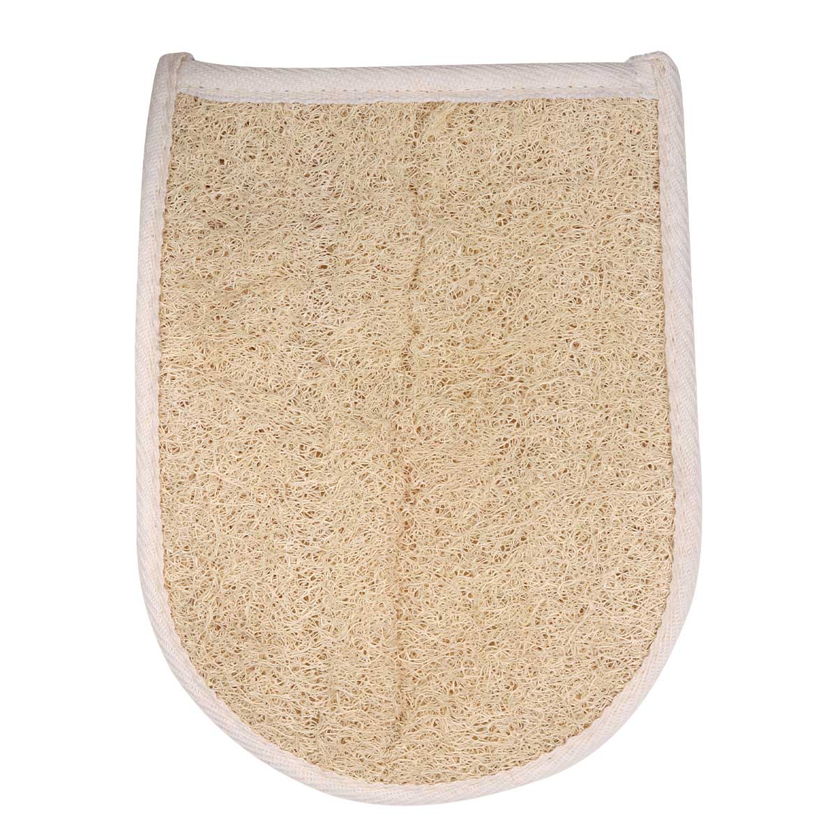 Vegan 2-IN-1 Loofah Bath Mitt with Hanging Loop