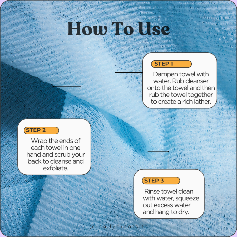 Buff Experts - π¨π¦ - SRSLY Buffed Exfoliating Back Towel - Treats Back Acne