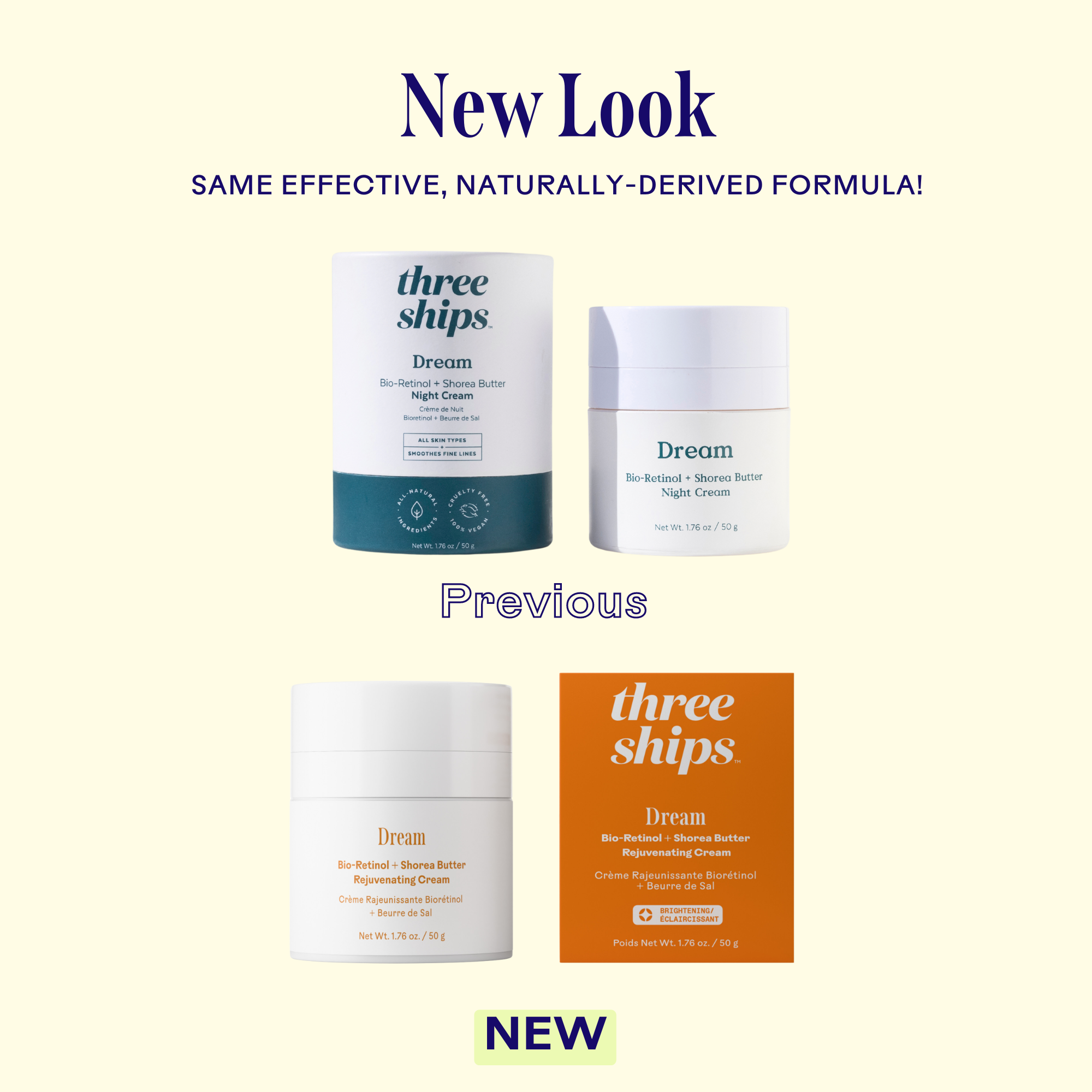 Three Ships - Dream Bio-Retinol + Shorea Butter Rejuvenating Cream