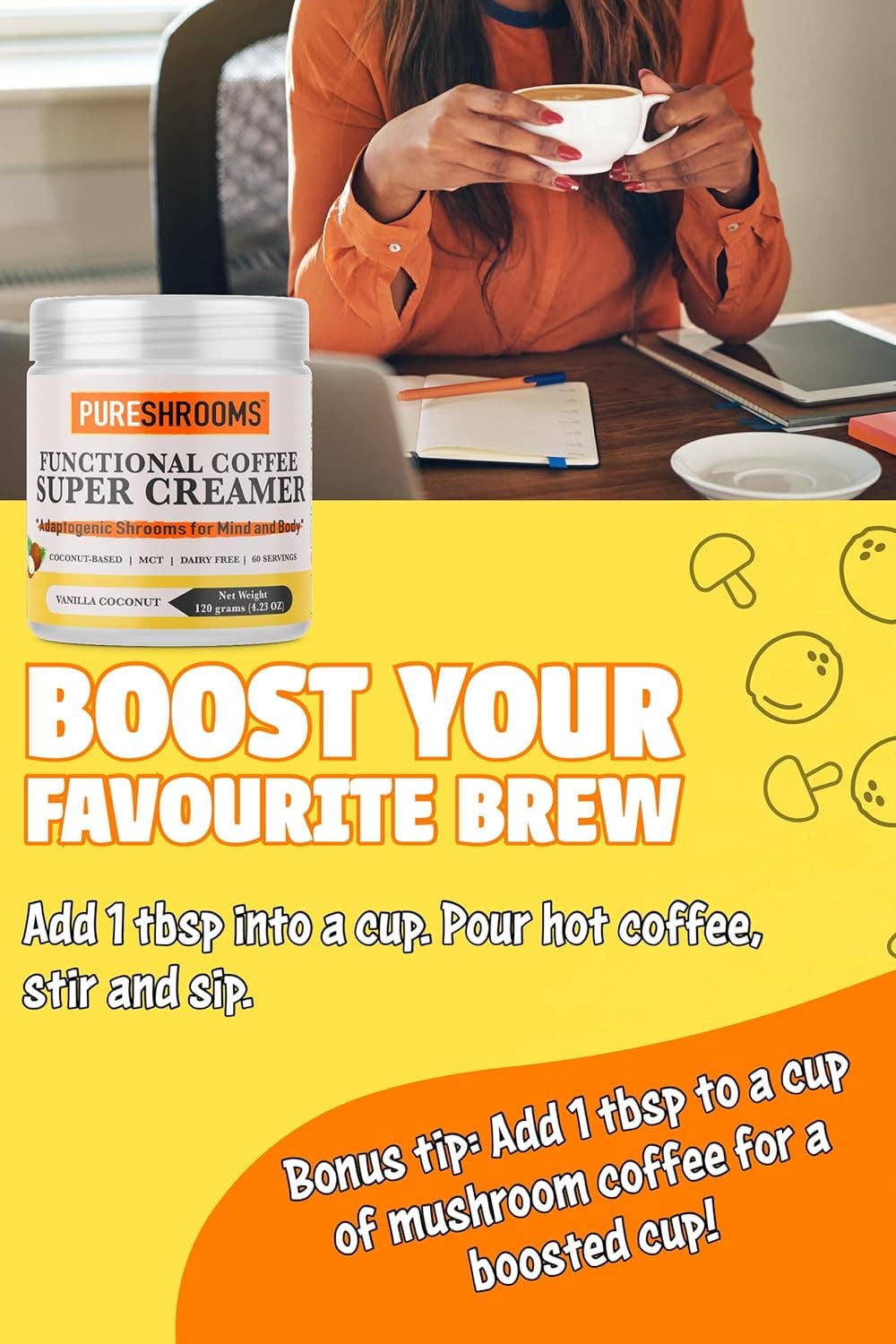 PureShrooms Inc. - PureShrooms Functional Super Coffee Creamer (Vanilla)