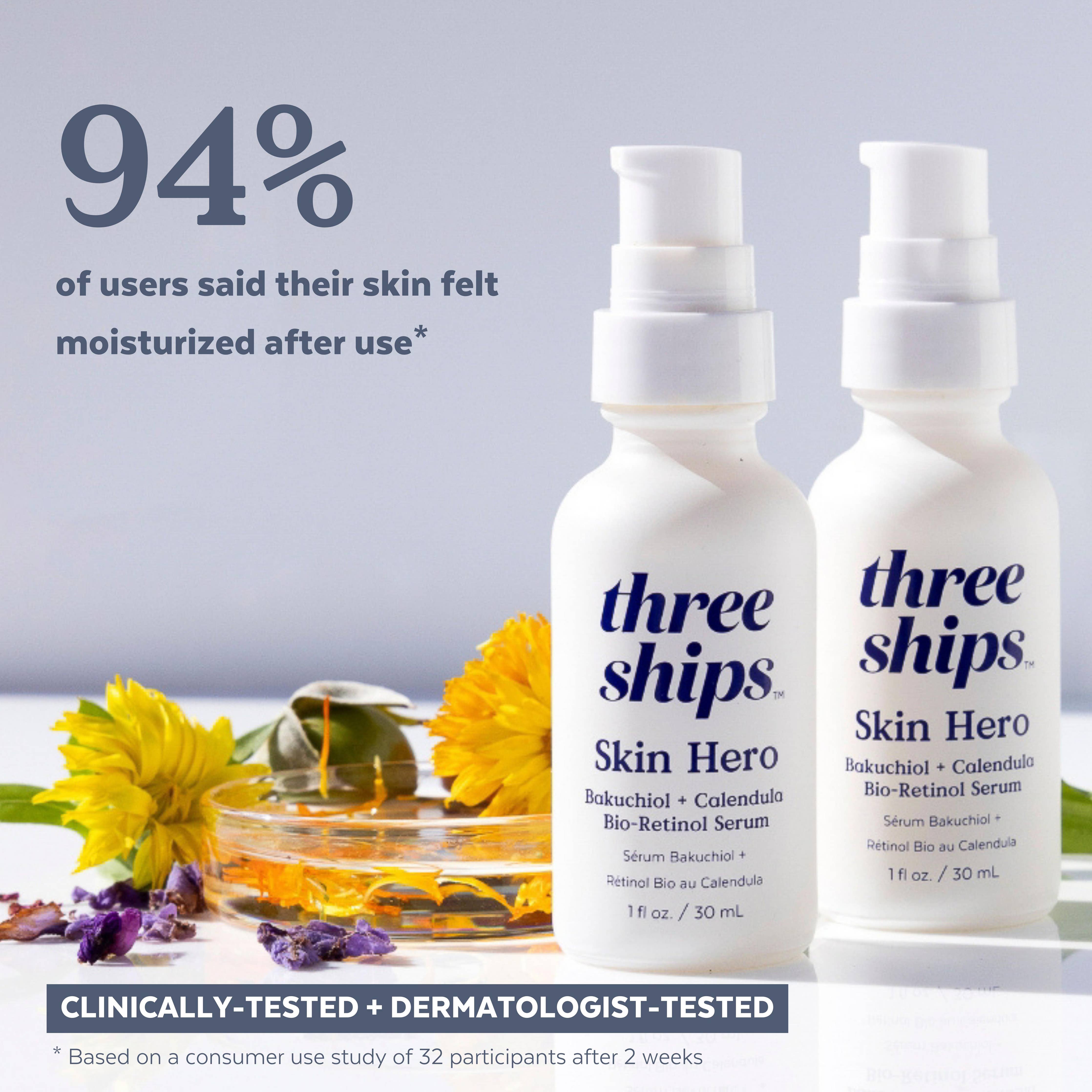 Three Ships - Skin Hero Bakuchiol + Calendula Bio-Retinol Serum (30mL)