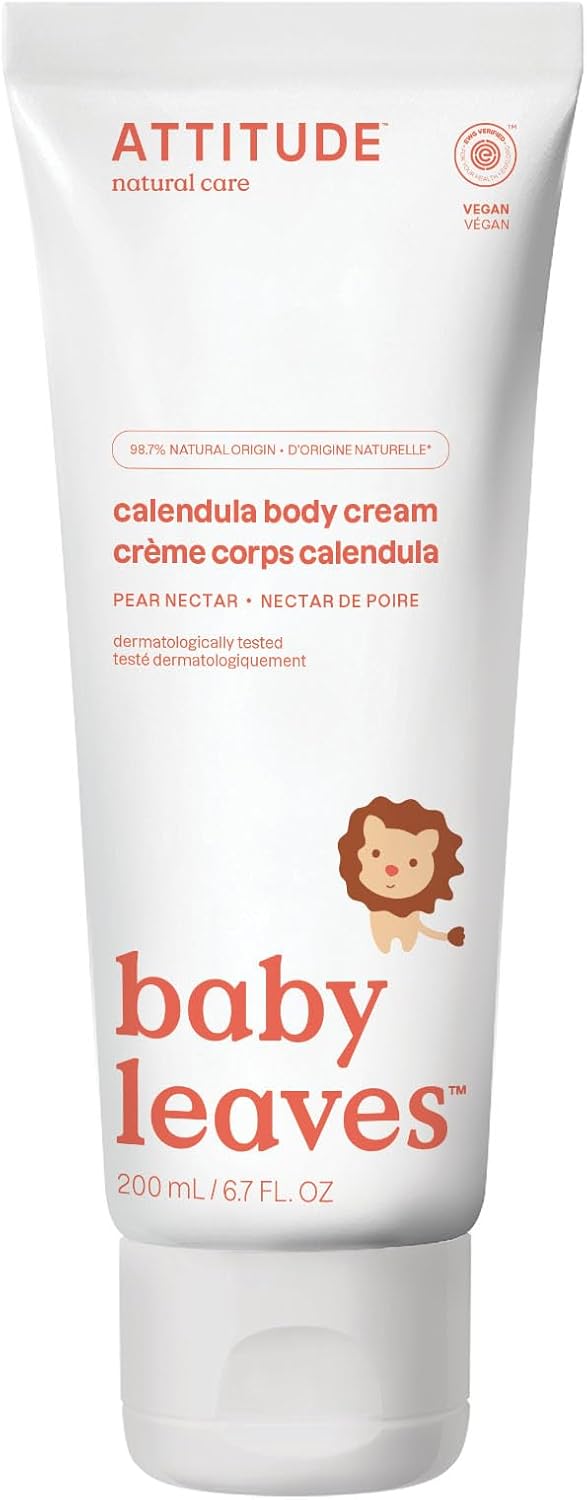 ATTITUDE Body Leaves Calendula Body Cream for Baby (200ml)