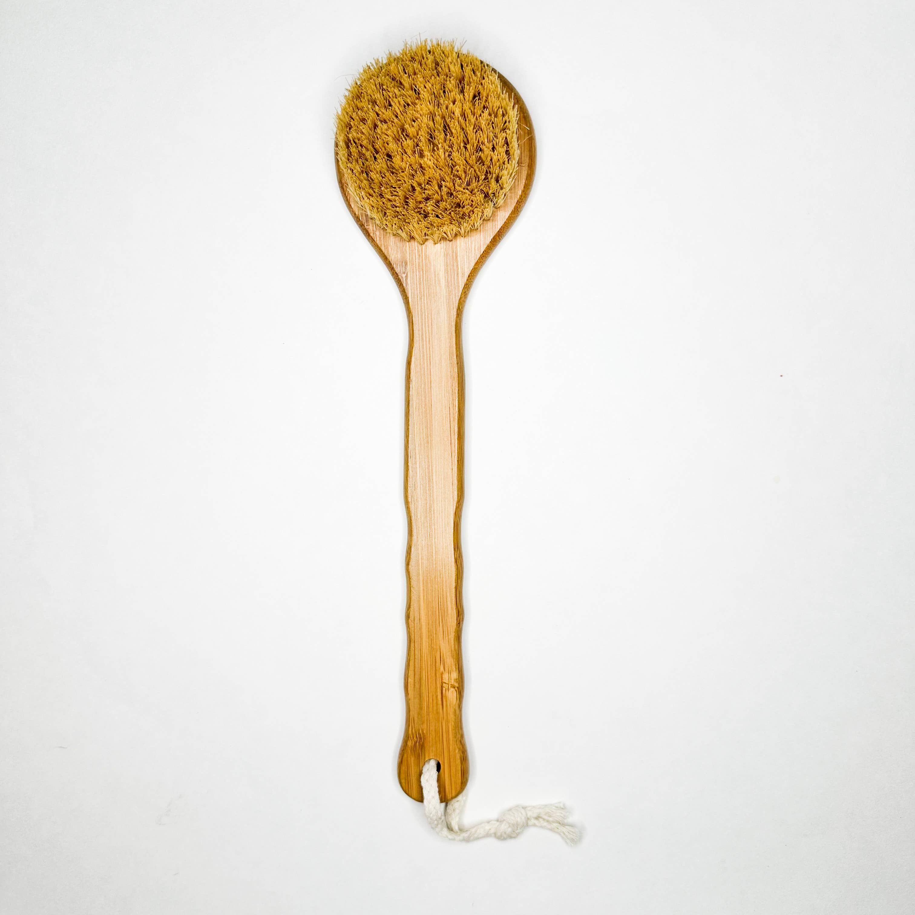 Smile Boutiques - Long Handle Bamboo Dry Body Brush | Natural Sisal Bristles