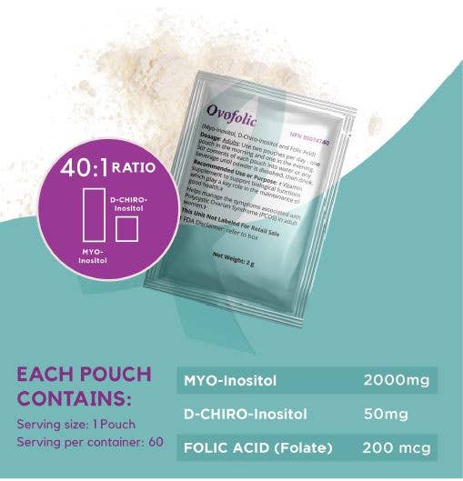 Elan Healthcare - Ovofolic Inositol Blend - 30 Sachets