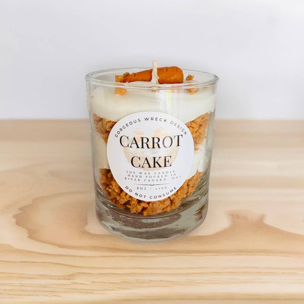 Gorgeous Wreck Design - Carrot Cake Dessert Candle .
