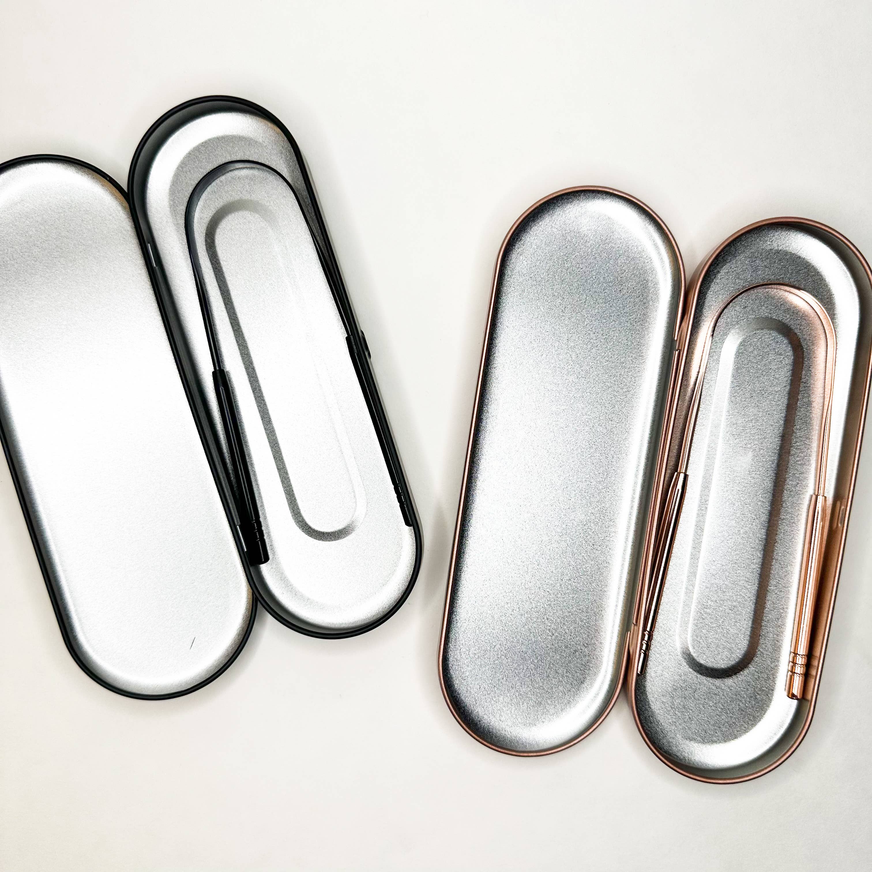 Smile Boutiques - Reusable Stainless Steel Tongue Scraper : 100% Pure Copper Scraper