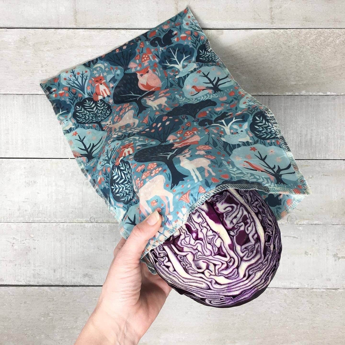 Three Huggers - Large Beeswax Bag - Fireworks