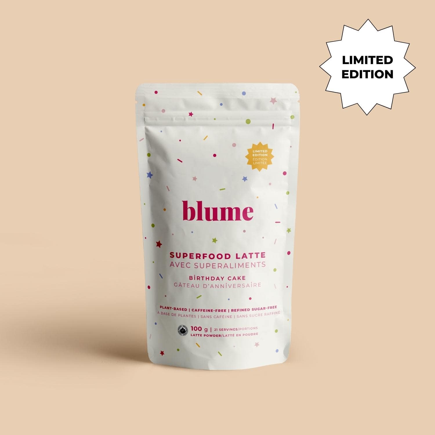 Blume - Superfood Latte Powder, Birthday Cake