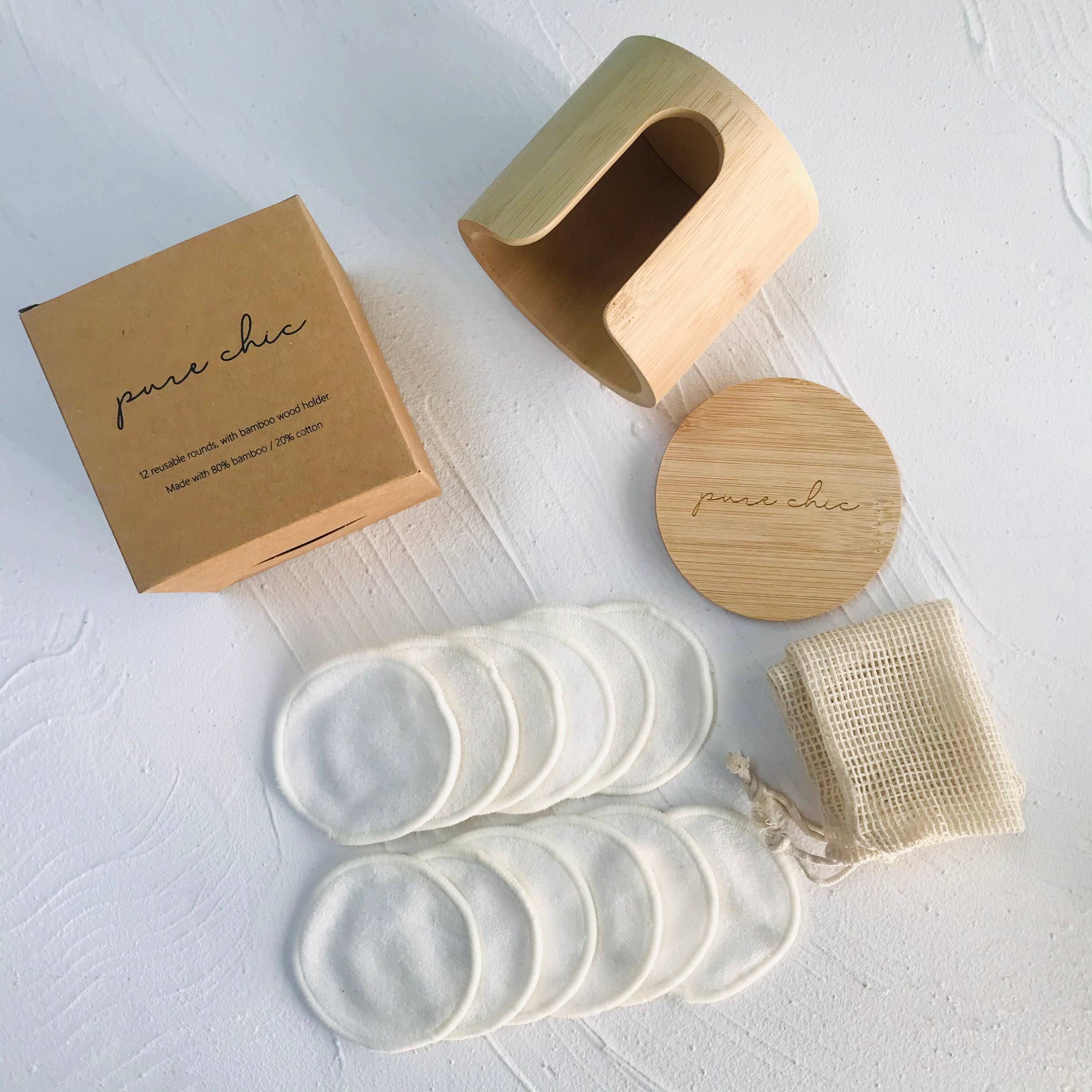Pure Chic | Natural Home - Bamboo/Cotton Reusable Rounds