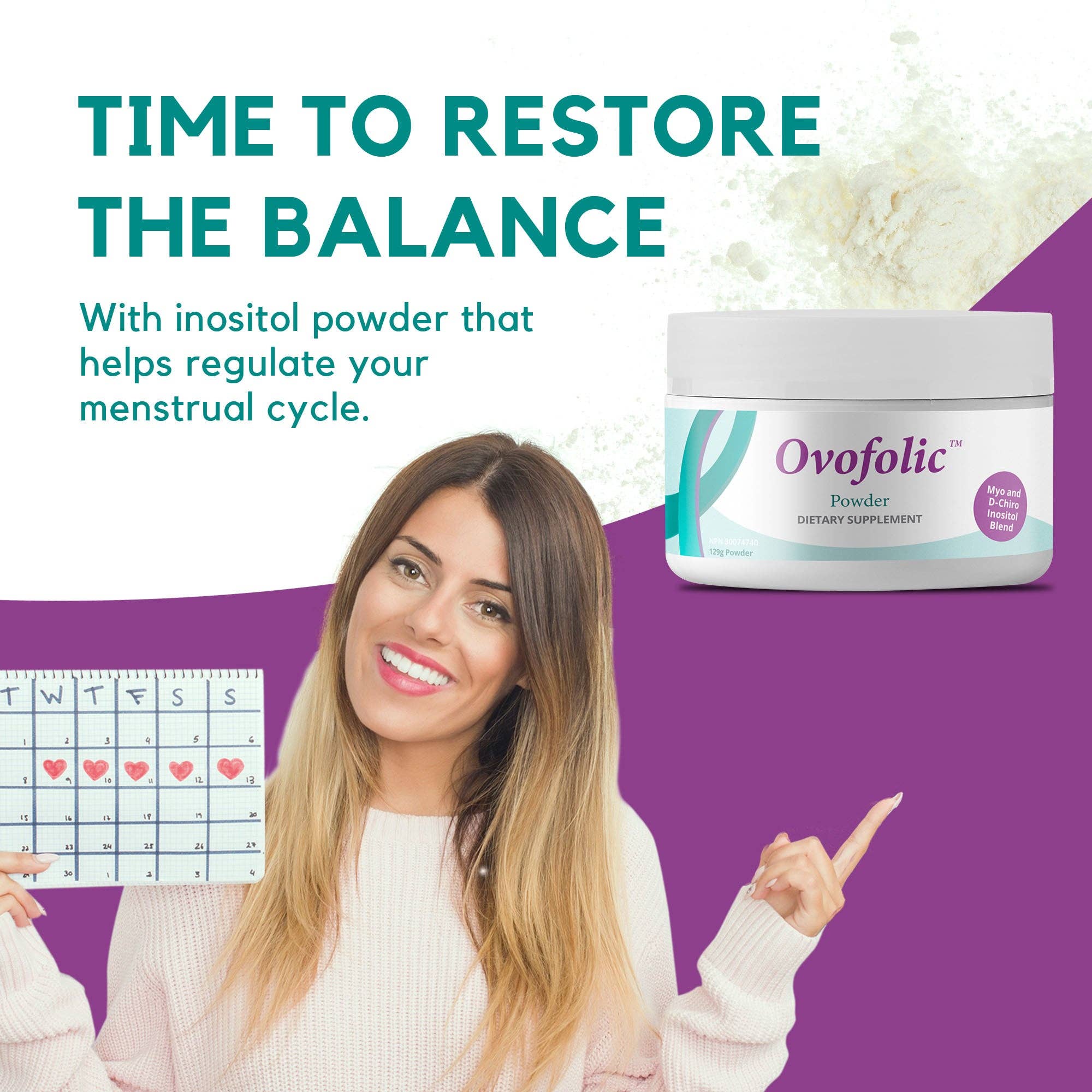 Elan Healthcare - Ovofolic Myo-Inositol and D-Chiro Inositol Blend Powder