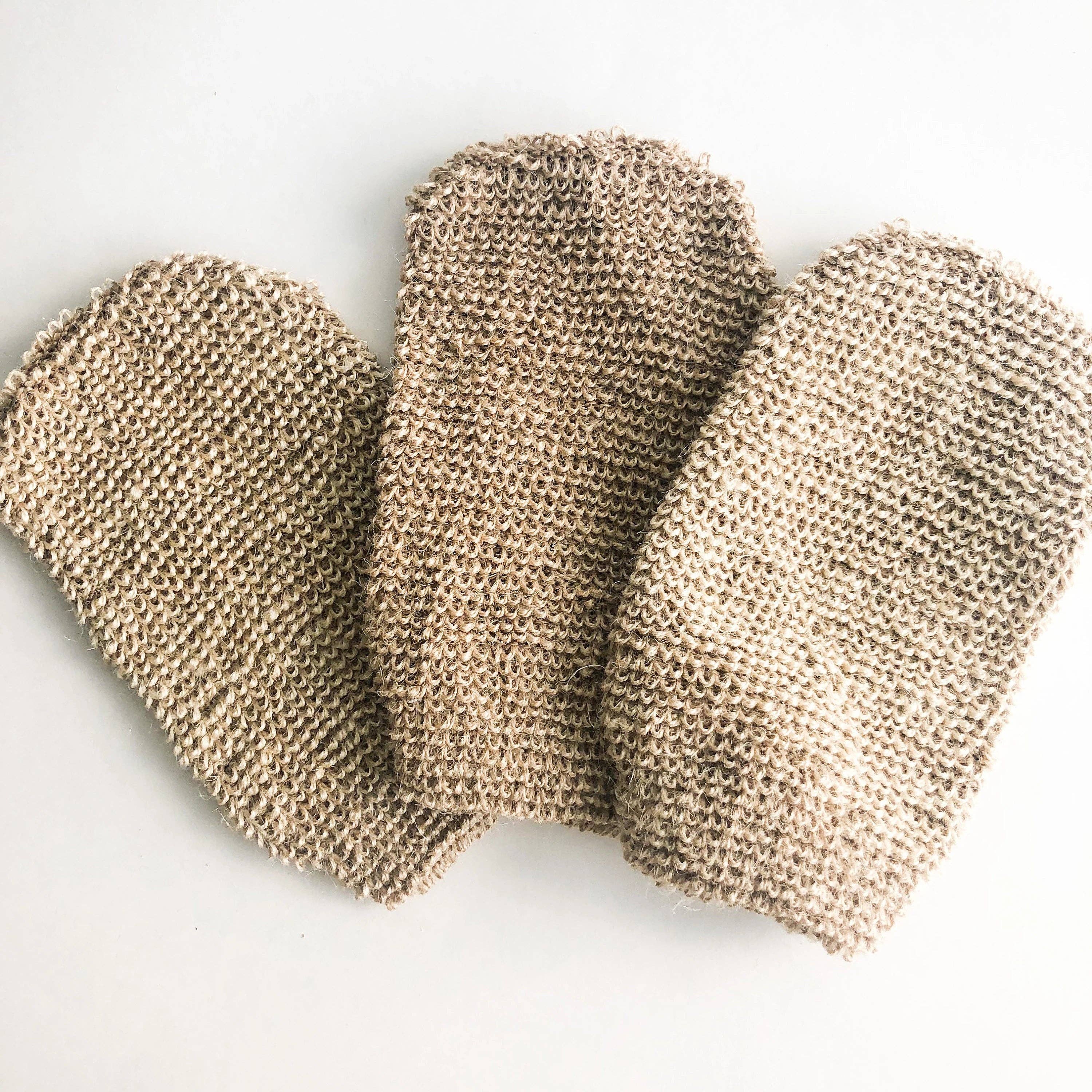 Smile Boutiques - Natural Jute Mitt - Organic Biodegradable Exfoliating