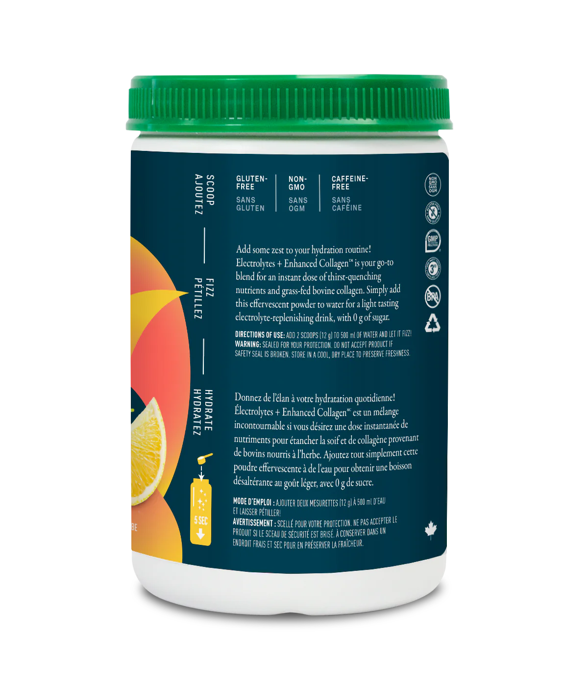 Organika Electrolytes + Enhanced Collagen - Zesty Lemon Berry