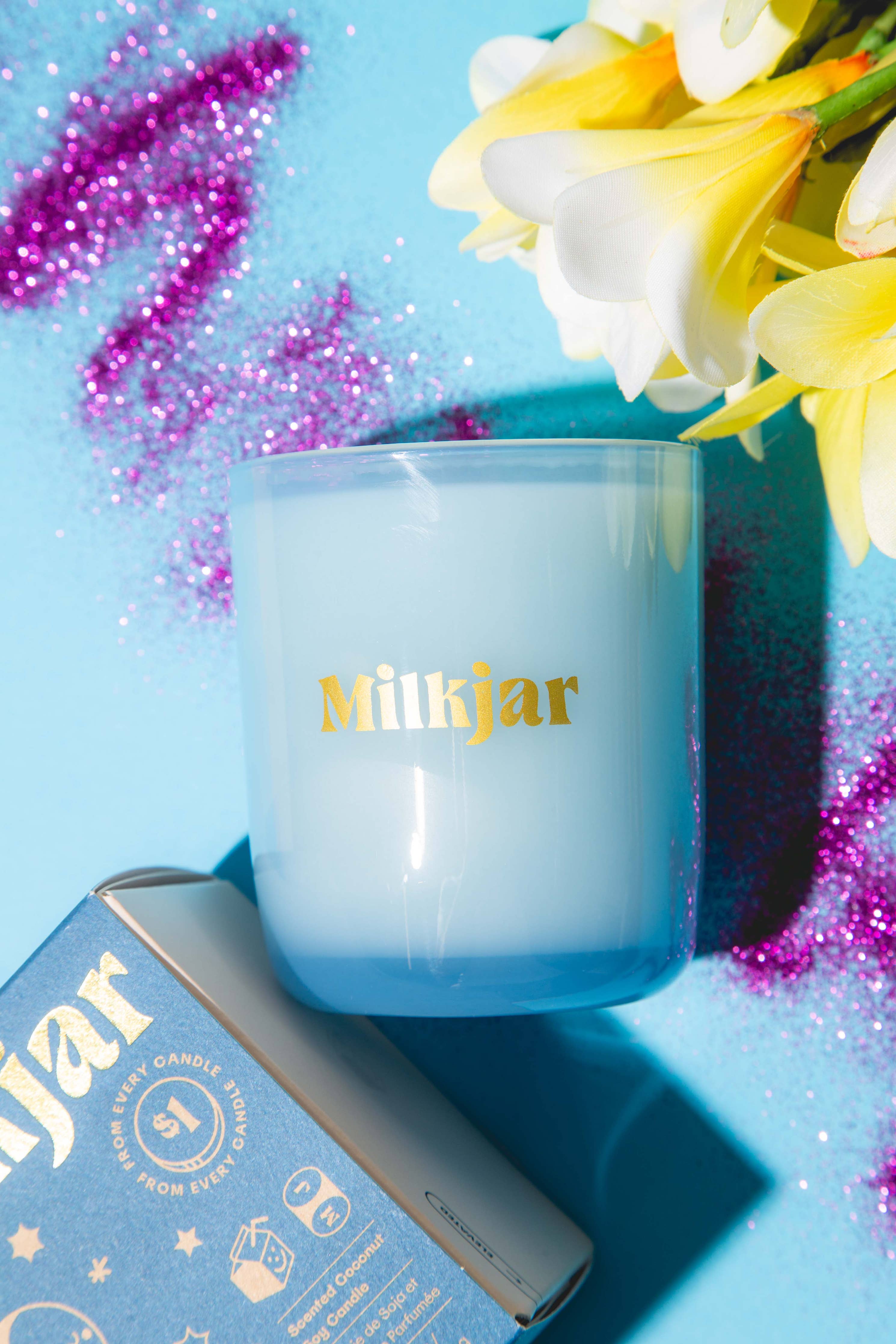 Milk Jar Candle Co. - Moonrise - Neroli & Plum Coconut Soy 8oz Candle