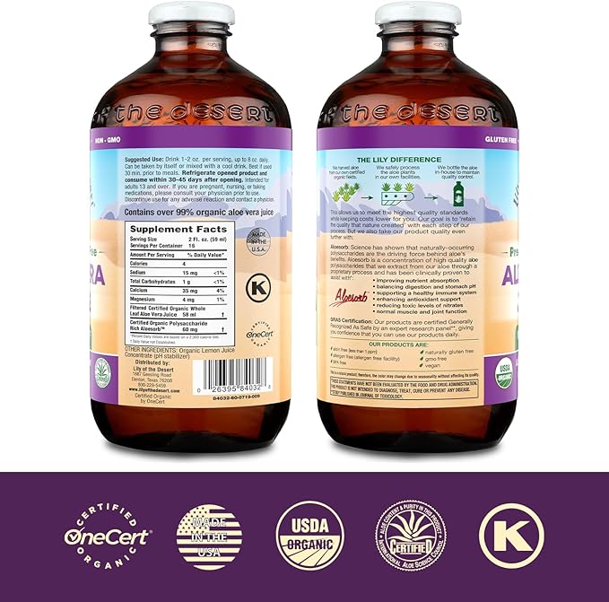 Lily of the Desert Aloe Vera Juice, Preservative Free (946 ml)